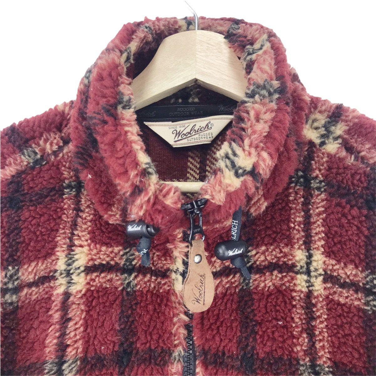Vintage × Woolrich Woolen Mills 90’s Woolrich Fleece Half Zip Sweater Size US L / EU 52-54 / 3 - 6 Thumbnail