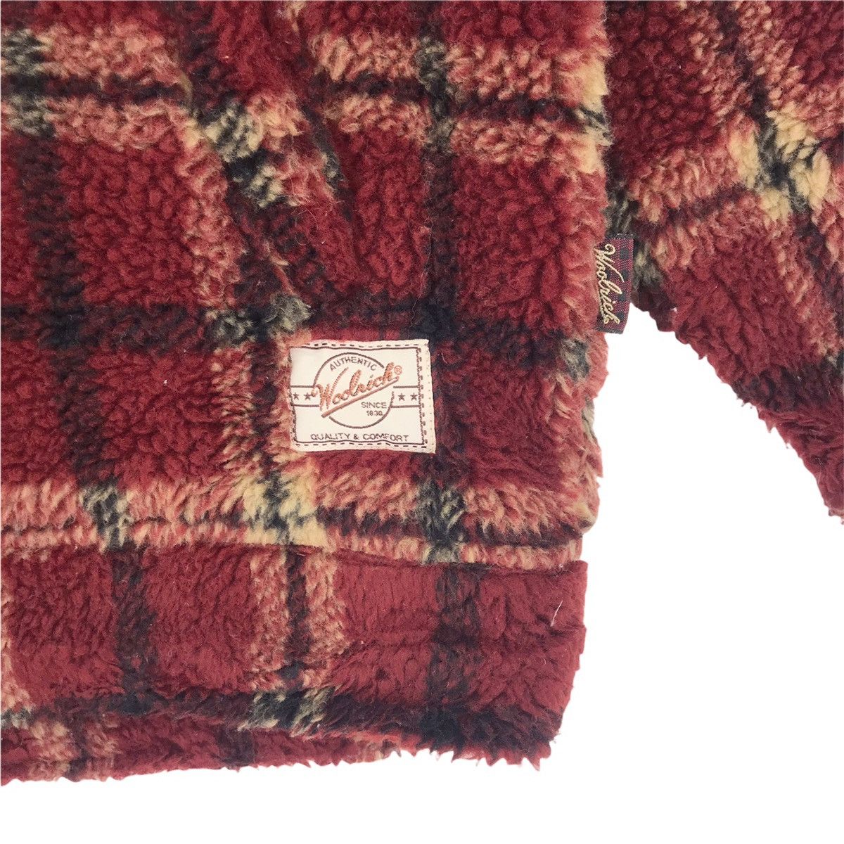 Vintage × Woolrich Woolen Mills 90’s Woolrich Fleece Half Zip Sweater Size US L / EU 52-54 / 3 - 5 Thumbnail