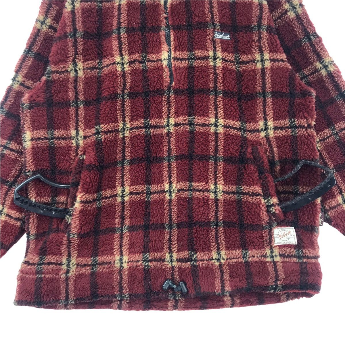 Vintage × Woolrich Woolen Mills 90’s Woolrich Fleece Half Zip Sweater Size US L / EU 52-54 / 3 - 7 Thumbnail