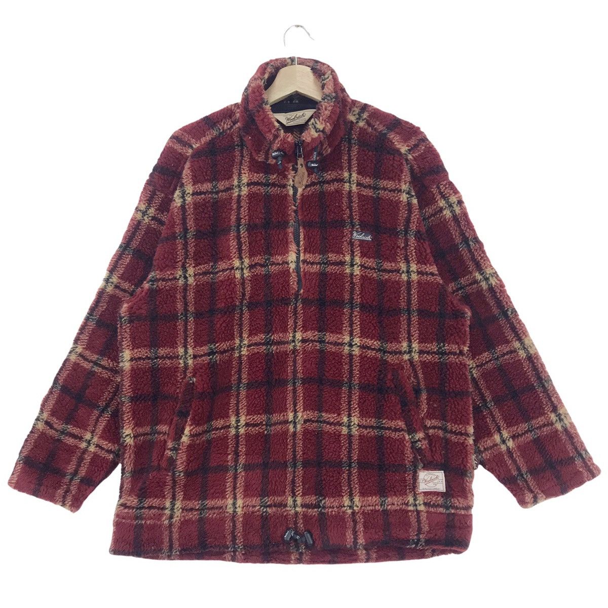 Vintage × Woolrich Woolen Mills 90’s Woolrich Fleece Half Zip Sweater Size US L / EU 52-54 / 3 - 1 Thumbnail