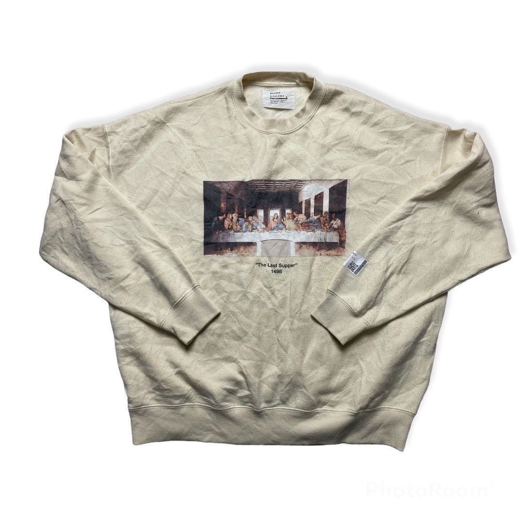 Undercover × Vintage Vintage Sweatshirt Repro Galery Leonardo Da Vinci Hoodie Size US M / EU 48-50 / 2 - 1 Thumbnail