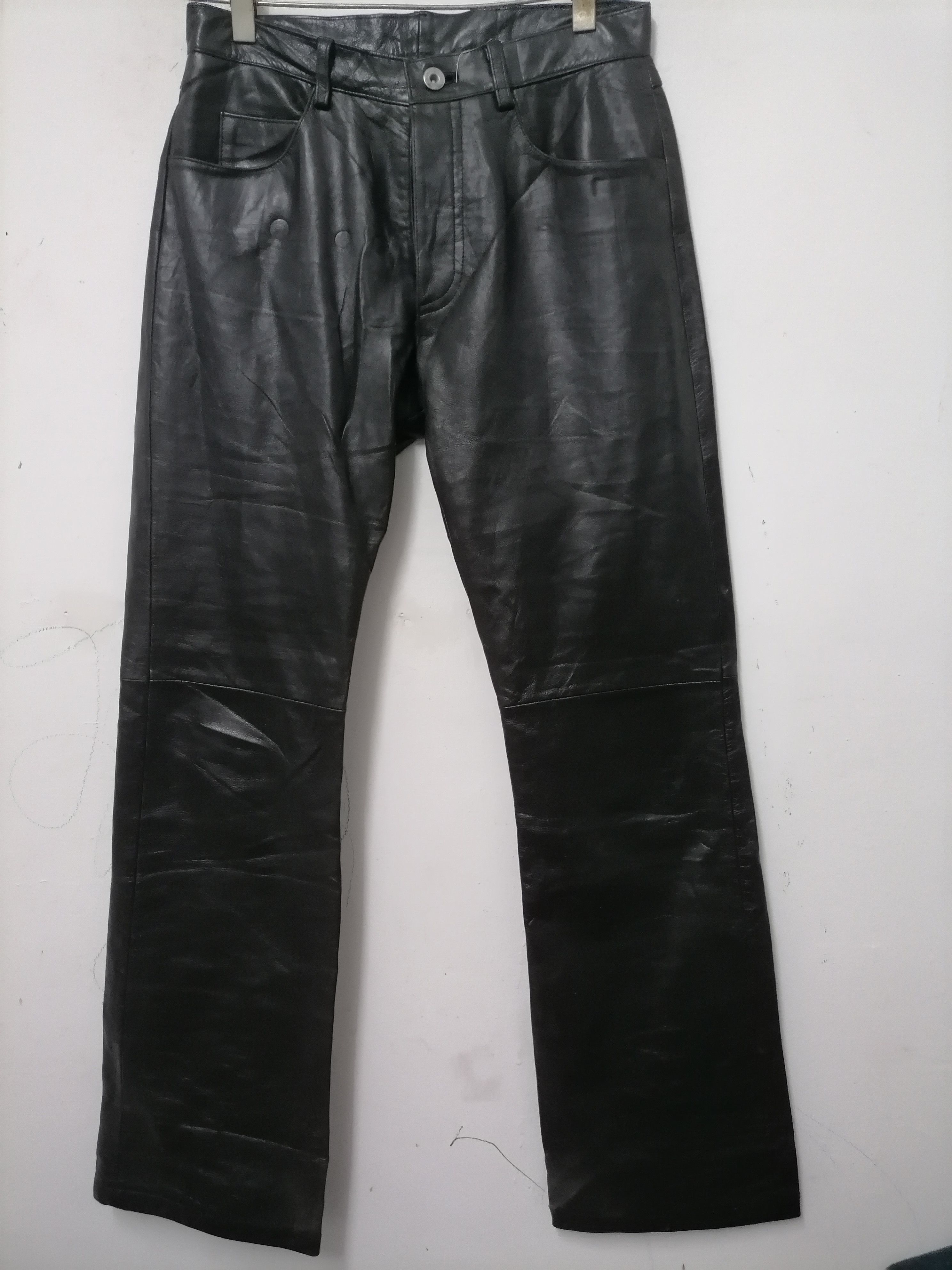 Japanese Brand × KMRii × Tornado Mart Morgan Homme Leather Pants Size US 28 / EU 44 - 1 Thumbnail