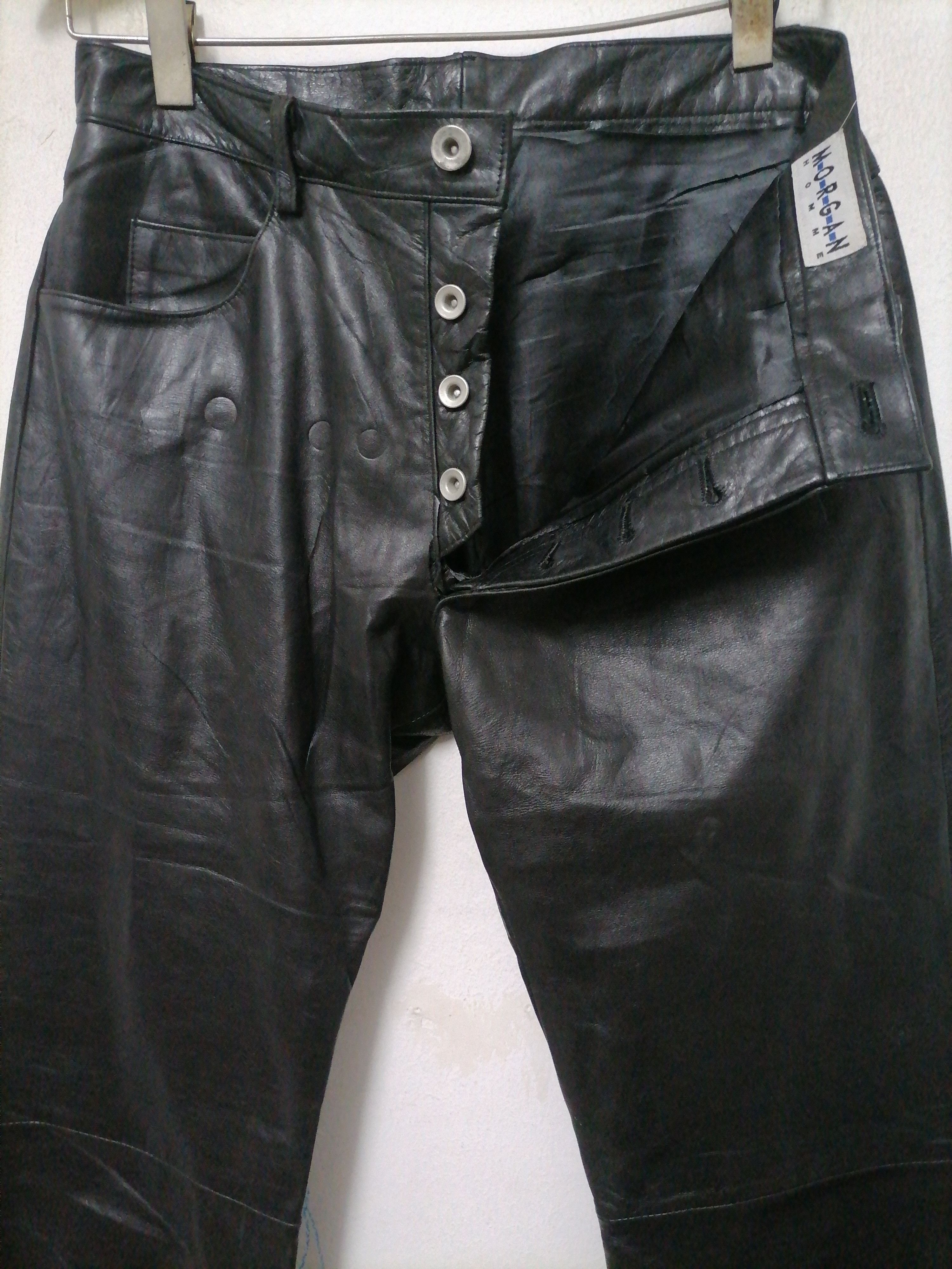 Japanese Brand × KMRii × Tornado Mart Morgan Homme Leather Pants Size US 28 / EU 44 - 3 Thumbnail