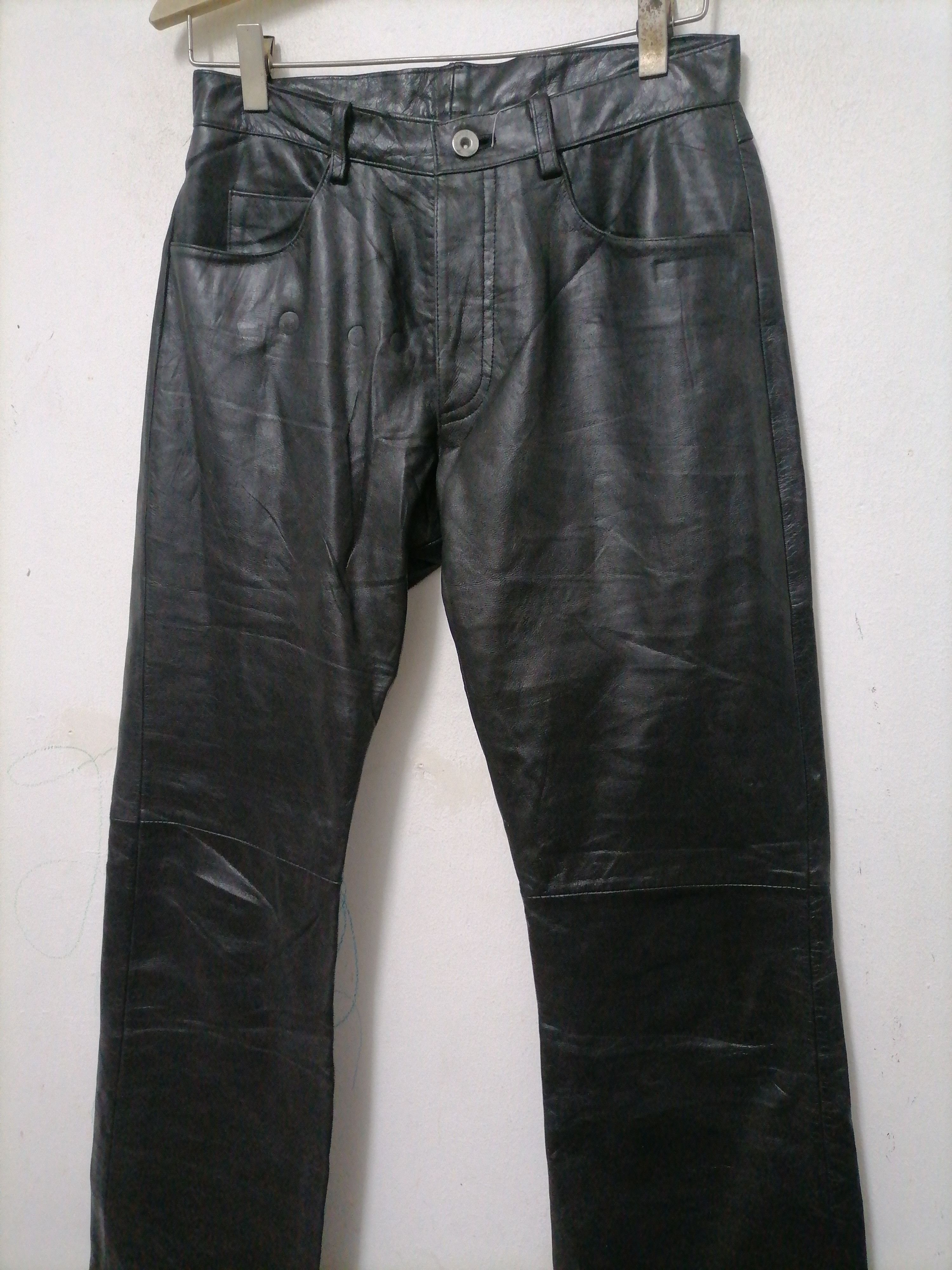 Japanese Brand × KMRii × Tornado Mart Morgan Homme Leather Pants Size US 28 / EU 44 - 2 Thumbnail