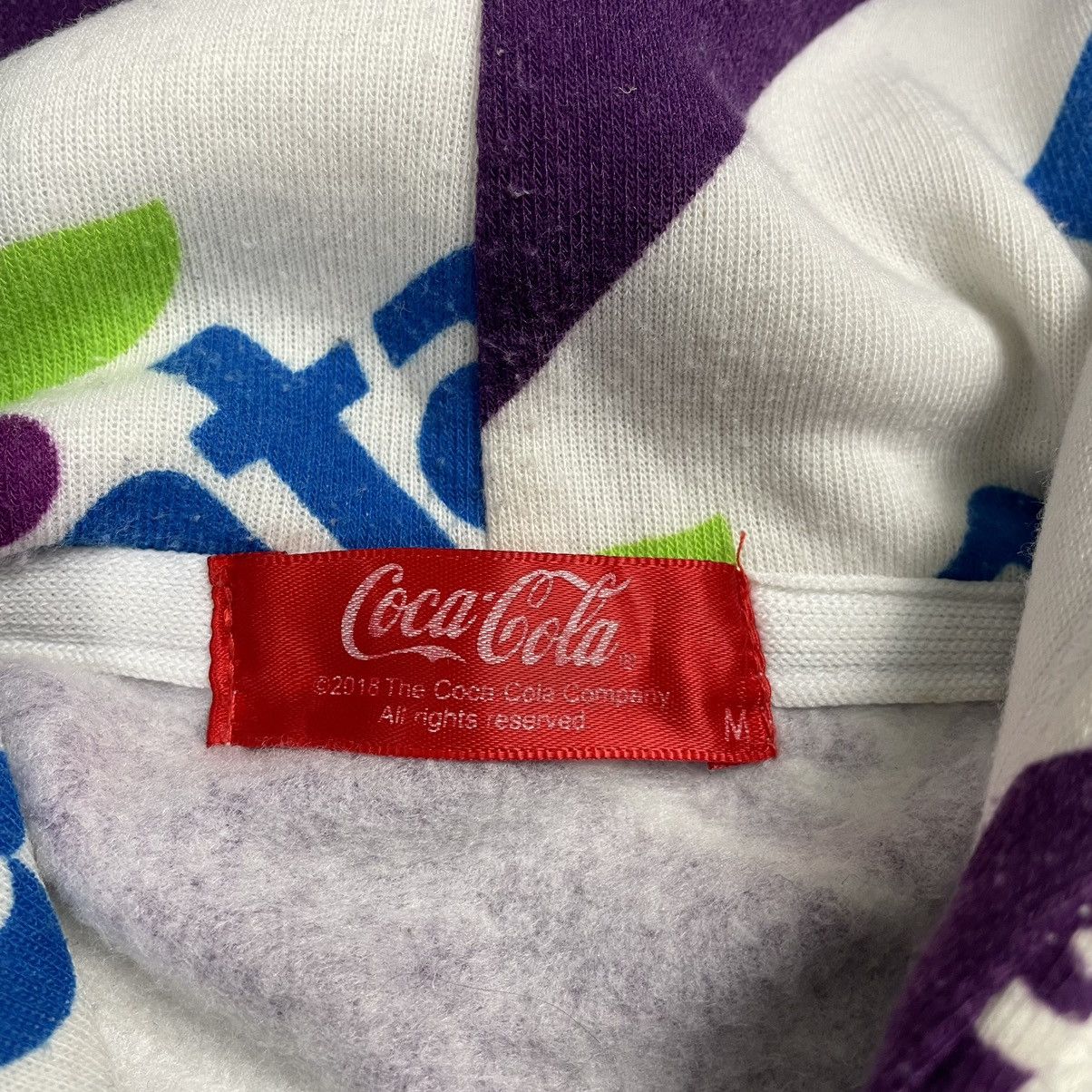 Vintage CocaCola Fanta Grape Fullprint Hoodie Size US M / EU 48-50 / 2 - 11 Thumbnail