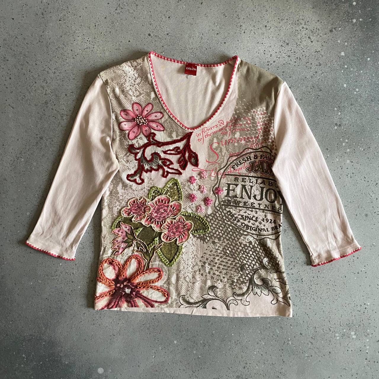 Hysteric Glamour Japanese Vintage Floral Top (JPG Gaultier Style) Size M / US 6-8 / IT 42-44 - 1 Thumbnail