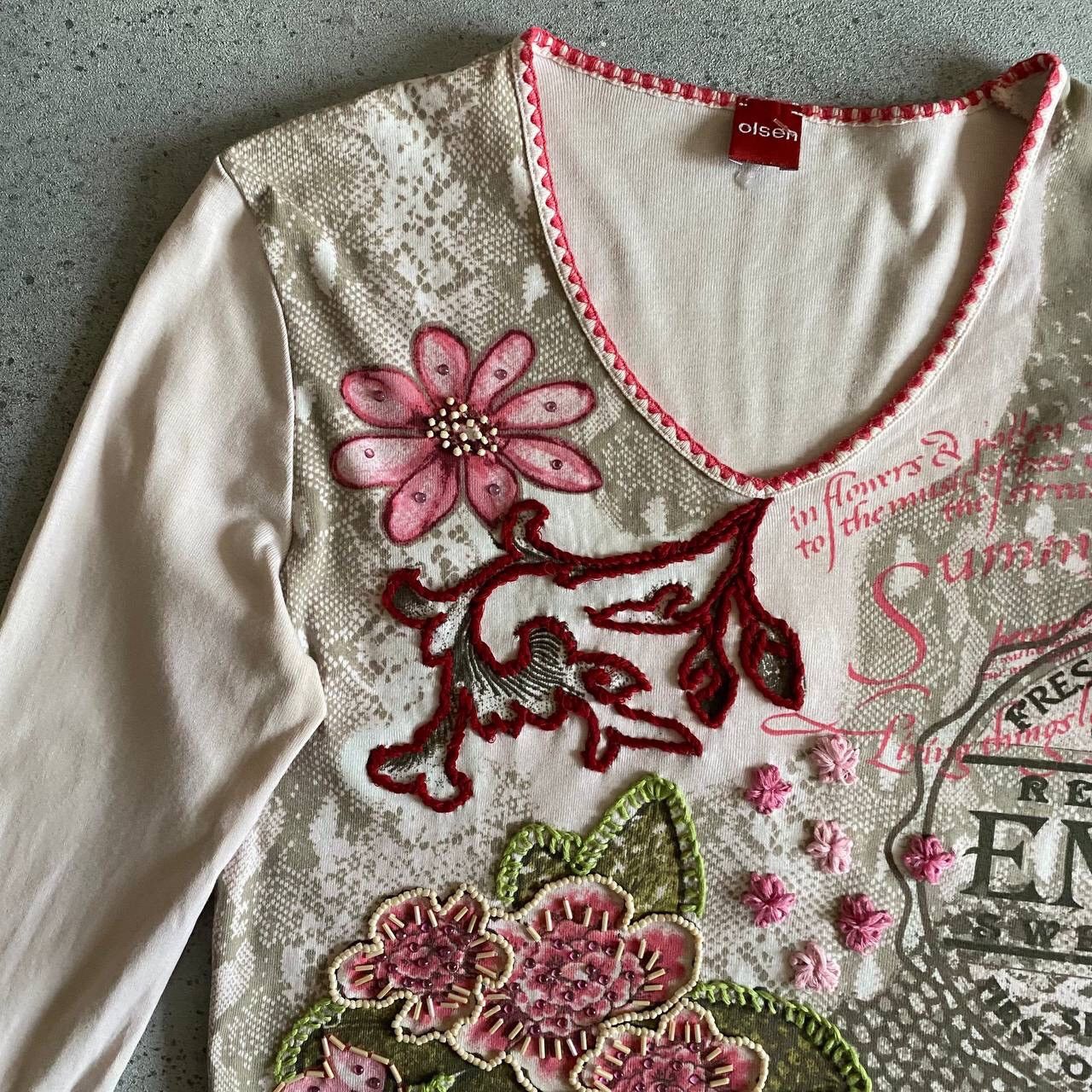 Hysteric Glamour Japanese Vintage Floral Top (JPG Gaultier Style) Size M / US 6-8 / IT 42-44 - 2 Thumbnail
