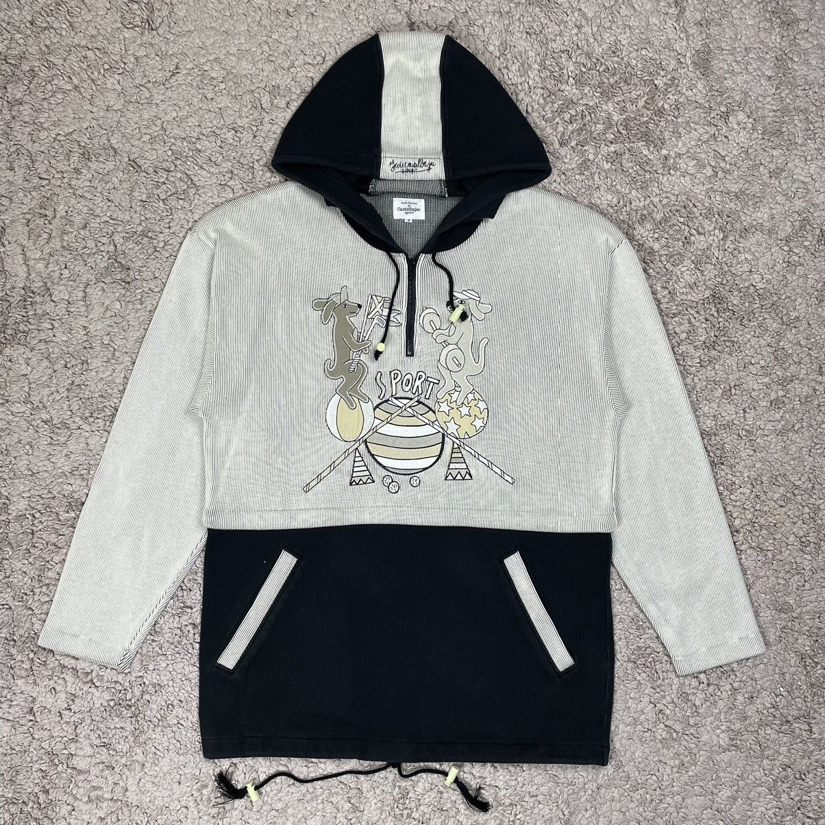 Designer × Jean Charles De Castelbajac × Vintage Vintage Jean Charles de Castelbajac Sport Hoodie Sweatshirt Size US XL / EU 56 / 4 - 1 Thumbnail