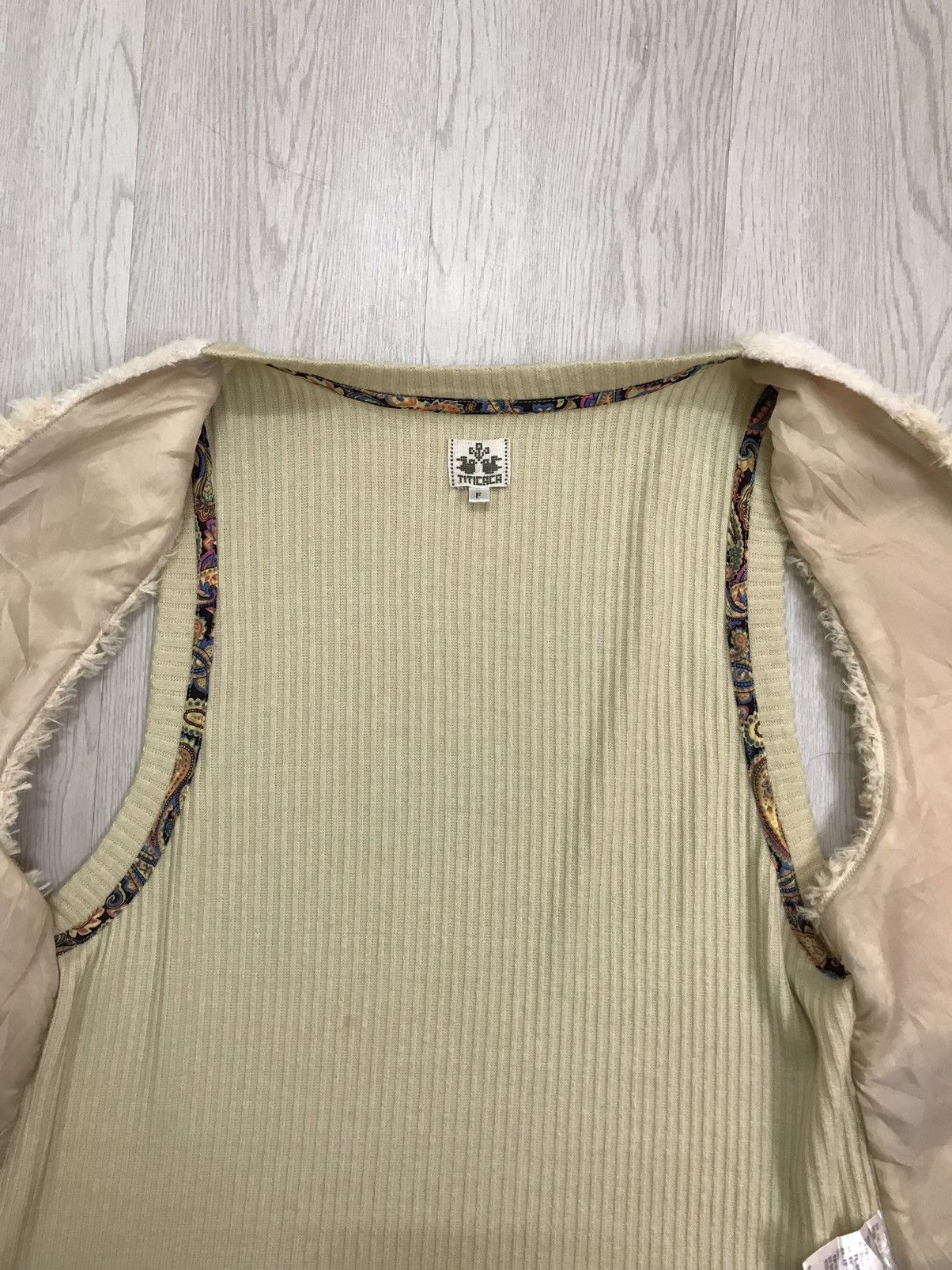 Native × Vintage 💥RARE💥 Vintage Navajo Fleece Vest Titicaca Japan Size US S / EU 44-46 / 1 - 6 Thumbnail