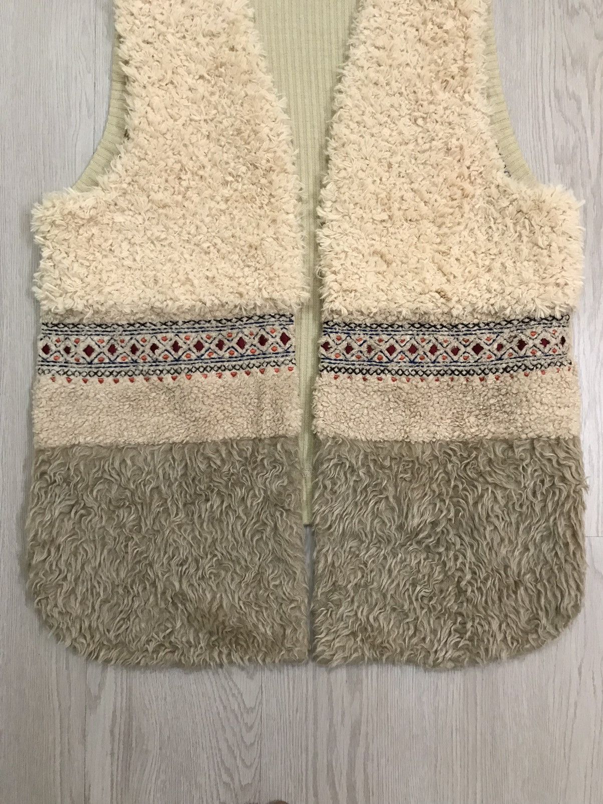 Native × Vintage 💥RARE💥 Vintage Navajo Fleece Vest Titicaca Japan Size US S / EU 44-46 / 1 - 3 Thumbnail