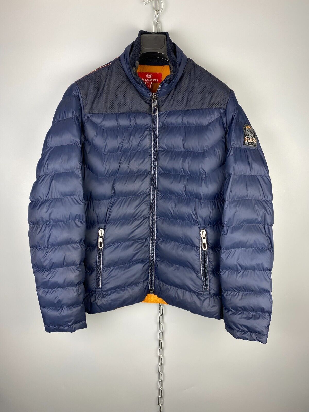 image of Parajumpers Kochi Lightweight Puffer Down Jacket in Navy, Men's (Size Large)