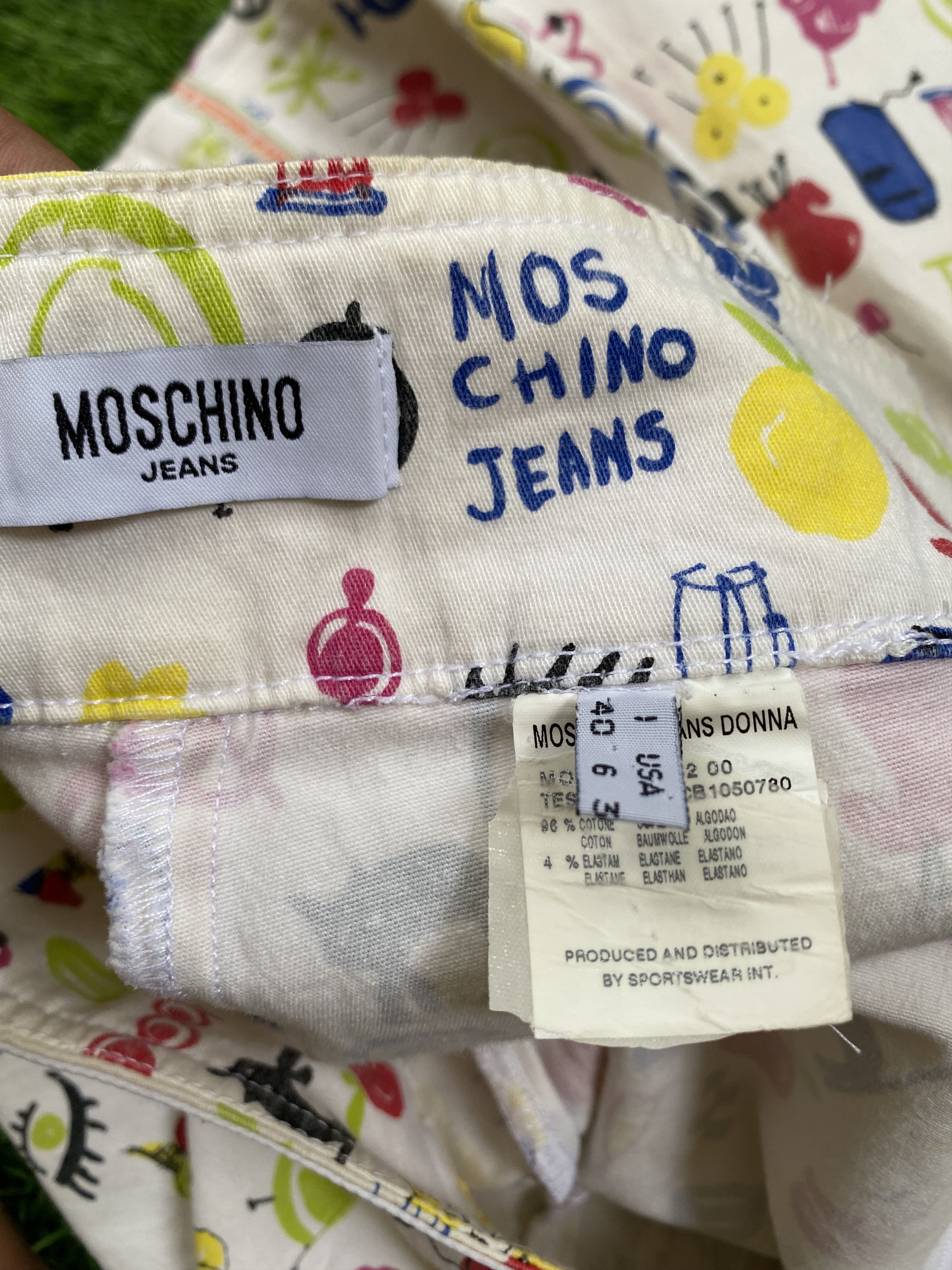 Moschino Vintage Moschino Full Print Trousers Pants Size 26" / US 2 / IT 38 - 6 Thumbnail