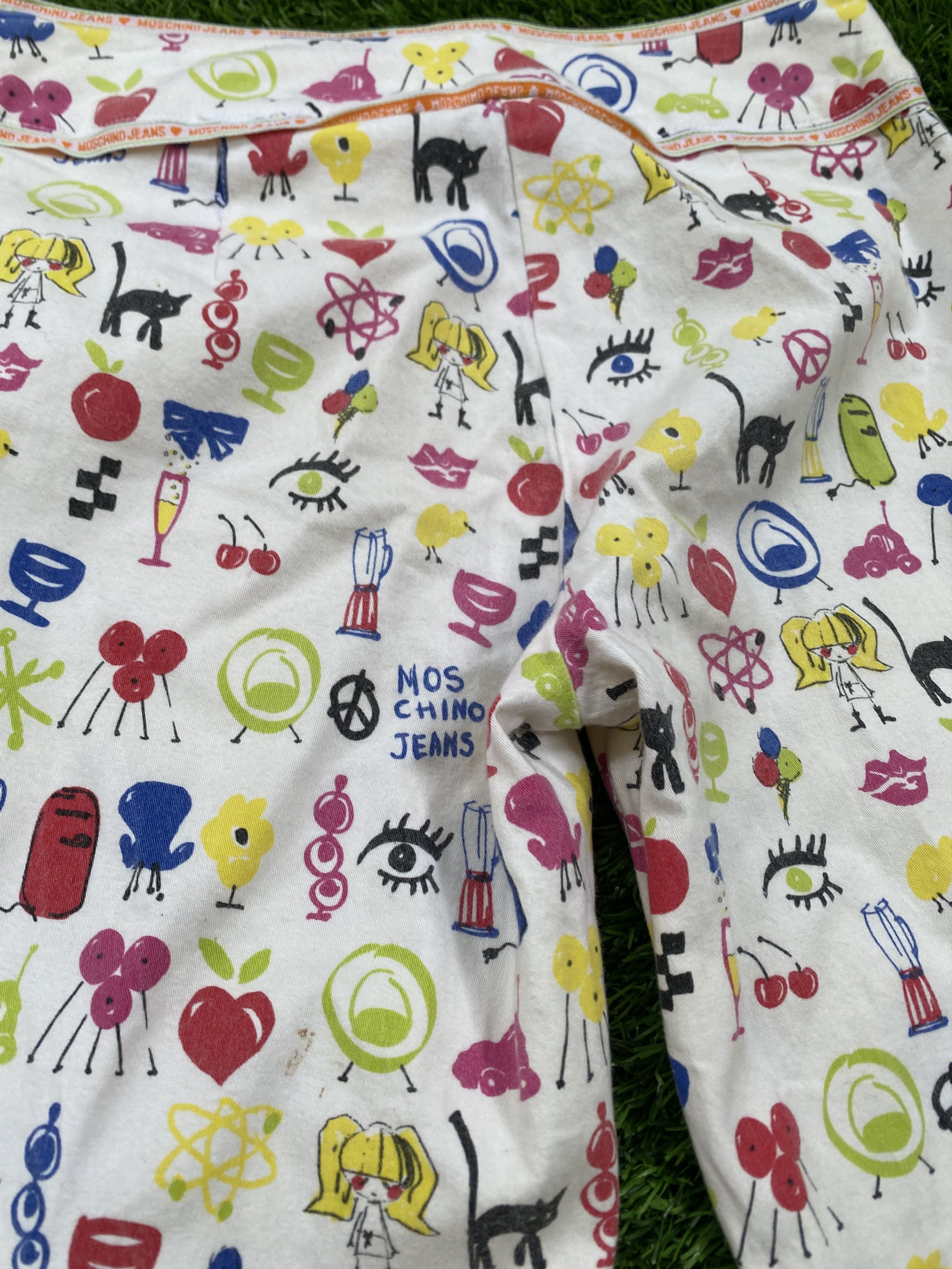 Moschino Vintage Moschino Full Print Trousers Pants Size 26" / US 2 / IT 38 - 5 Thumbnail