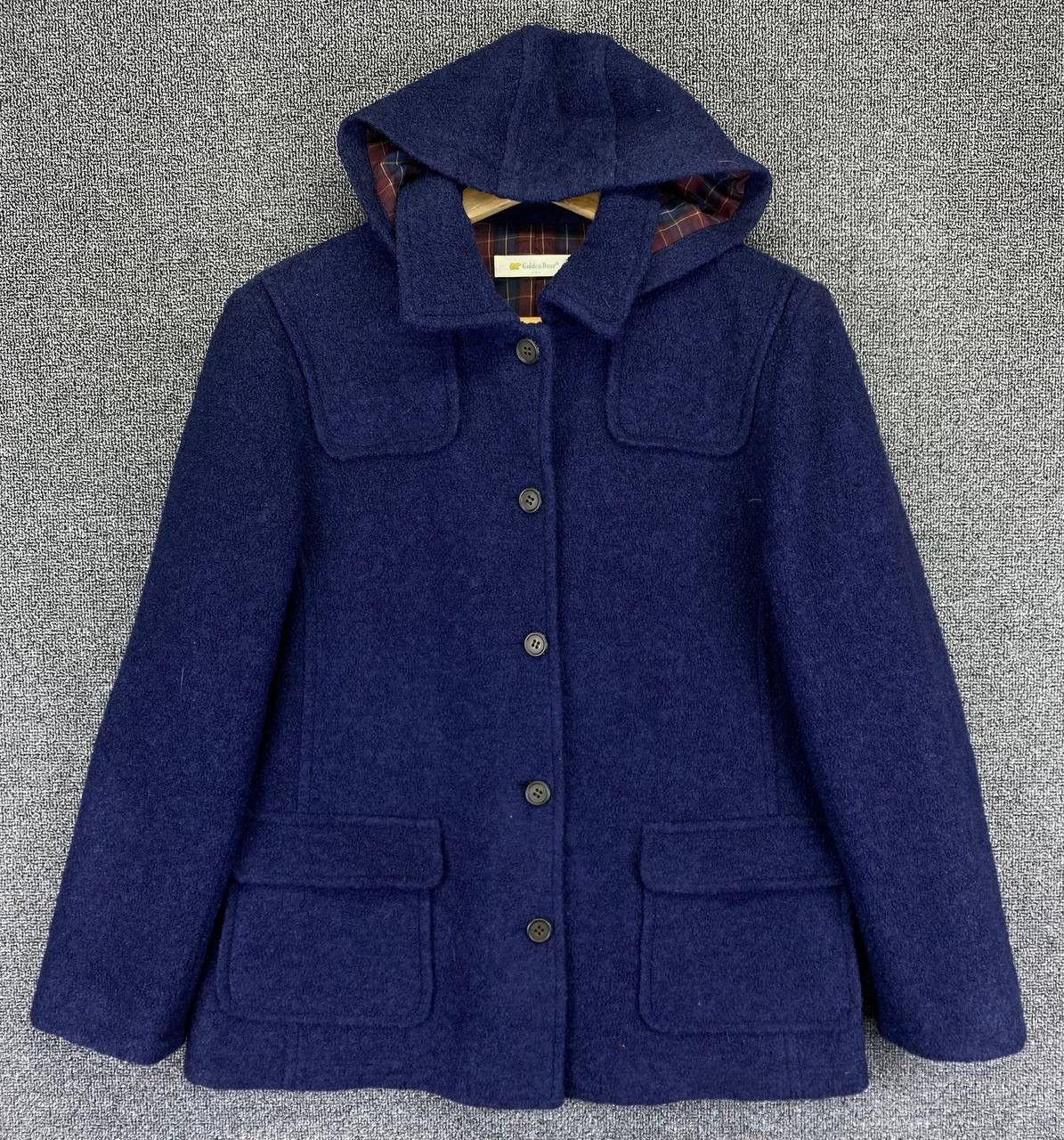 Golden Bear Vintage Golden Bear Faur Fux Coats Wool Jacket Size L / US 10 / IT 46 - 1 Thumbnail