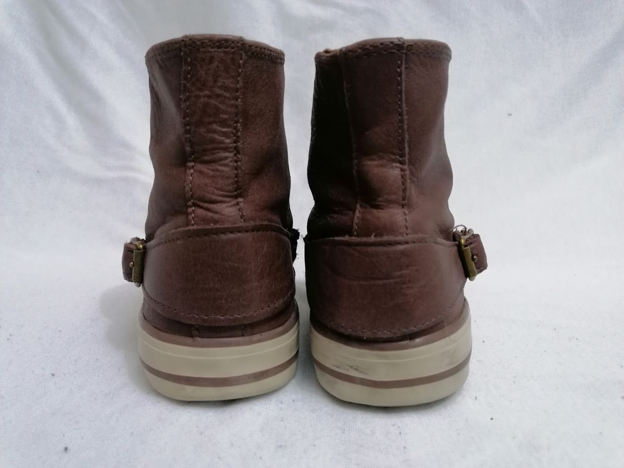 Belstaff Belstaff High Top Brown leather women's Sneakers / Size 38 Size US 6 / EU 39 - 5 Thumbnail