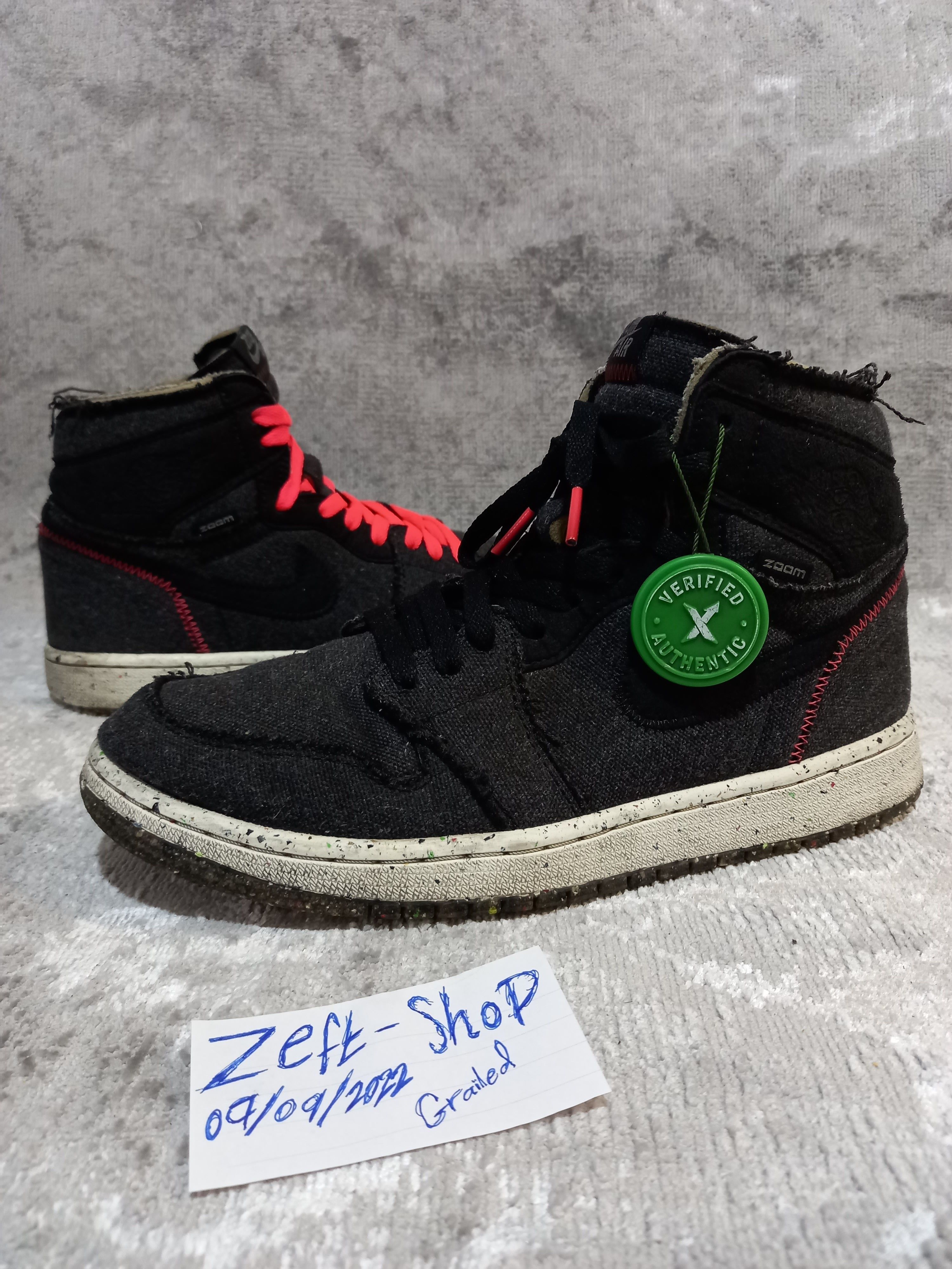 Jordan Brand Nike Air Jordan 1 Retro High Zoom Crater CW2414-001 Size 9 Size US 9 / EU 42 - 3 Thumbnail