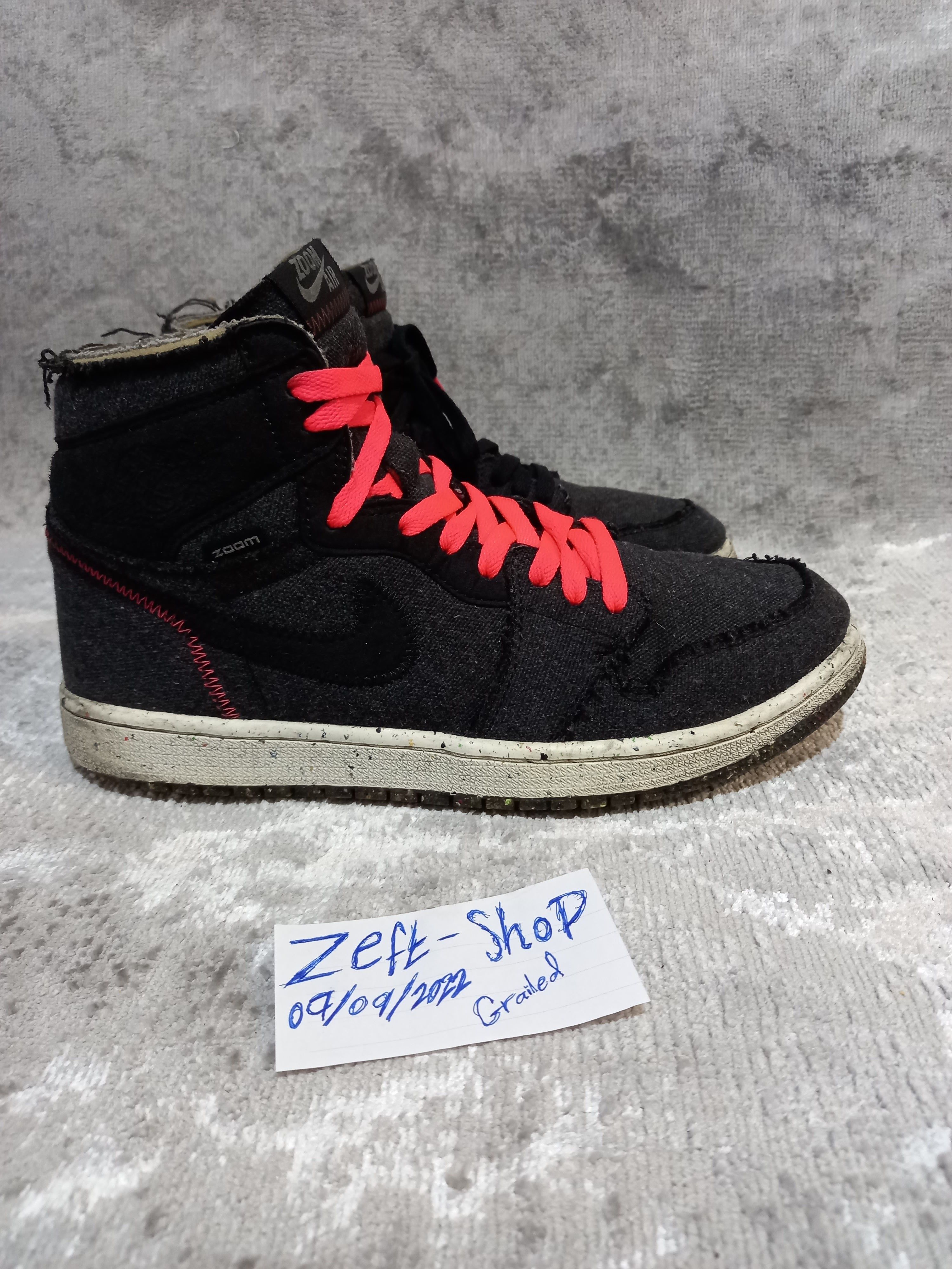 Jordan Brand Nike Air Jordan 1 Retro High Zoom Crater CW2414-001 Size 9 Size US 9 / EU 42 - 4 Thumbnail