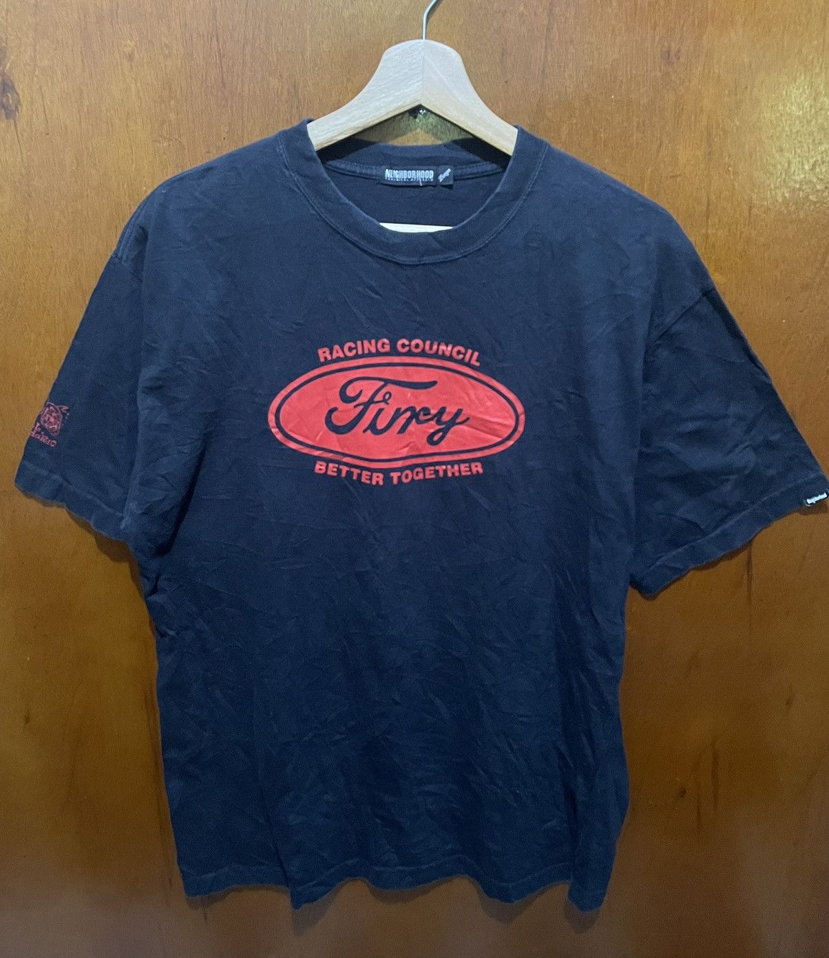 image of Vintage Neighborhood Motorcycles Shirt in Black, Men's (Size Large)