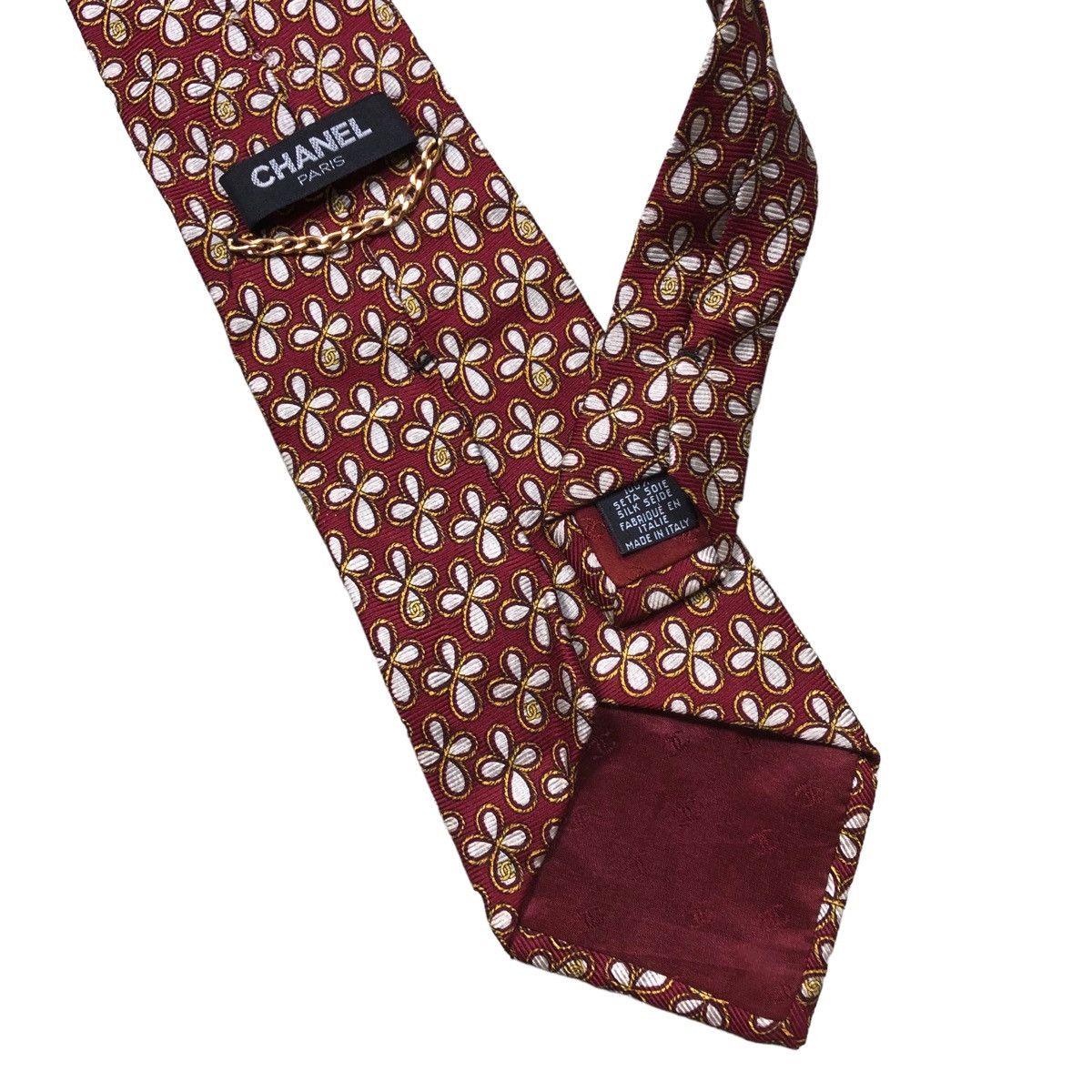 Chanel Vtg Chanel Floral Neck Tie Size ONE SIZE - 5 Thumbnail