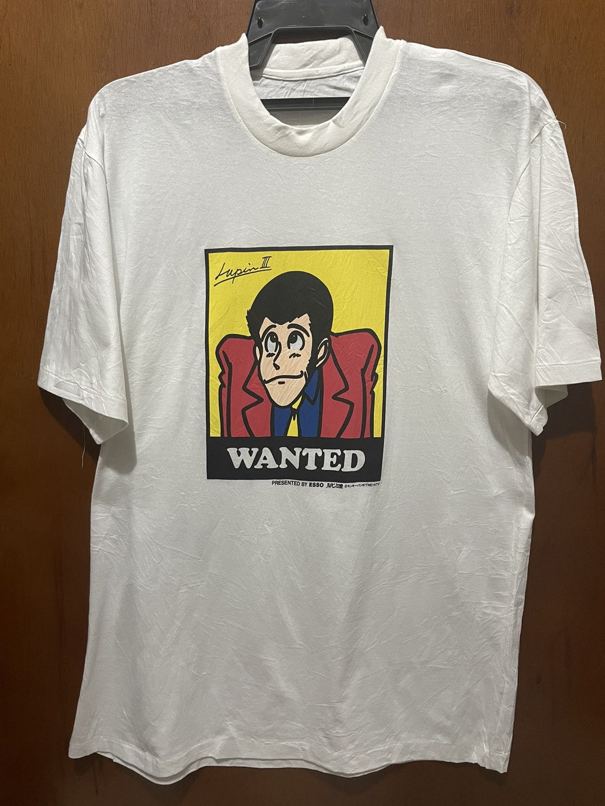 image of Anima x Comics Very 90's Lupin Anime Comics Shirt Vintage in White, Men's (Size Large)
