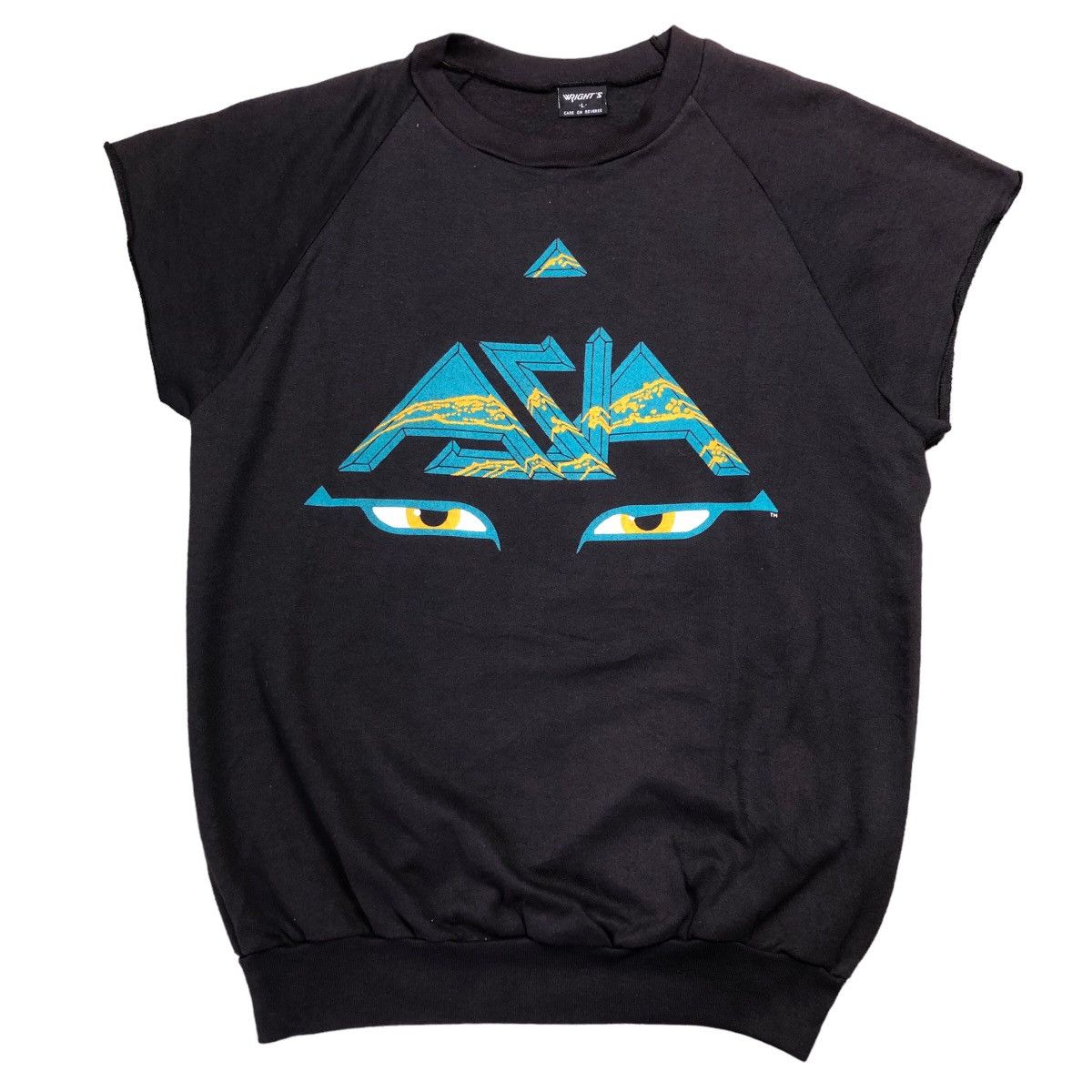Band Tees × Mtv × Vintage Vtg 80s Asia Supergroup Band Prog Rock King Crimson Jumper Size US L / EU 52-54 / 3 - 1 Thumbnail