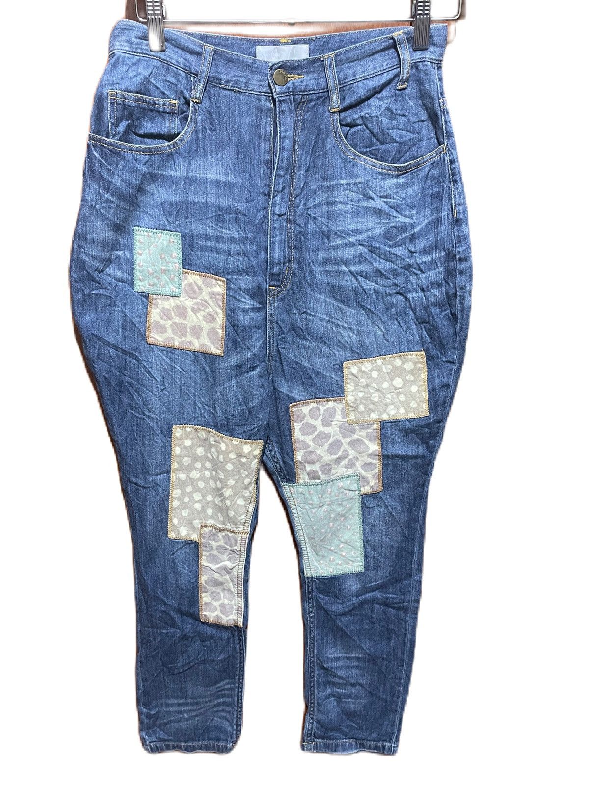 Ne-Net Rare Ne Net Patchwork Jeans Size 28" / US 6 / IT 42 - 1 Thumbnail