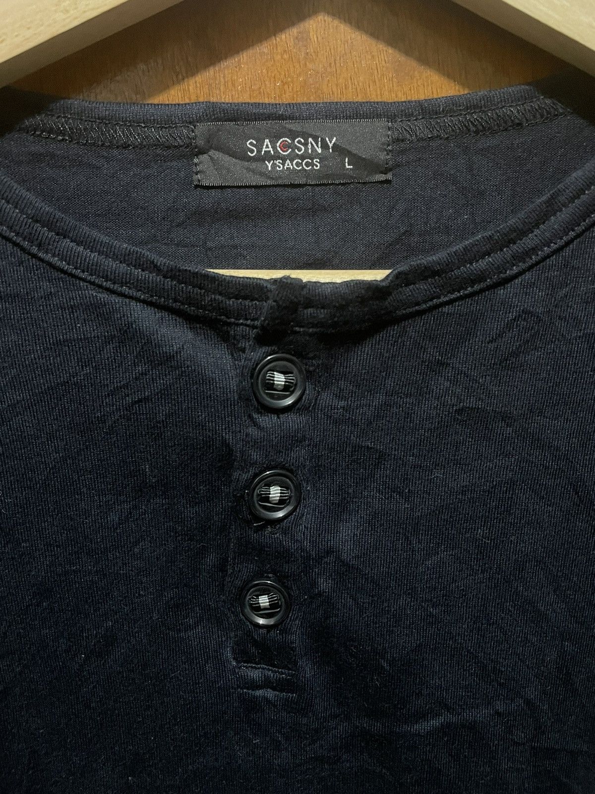 Y's Saccsny Y’S Button Tee Nice Design Size US L / EU 52-54 / 3 - 4 Thumbnail