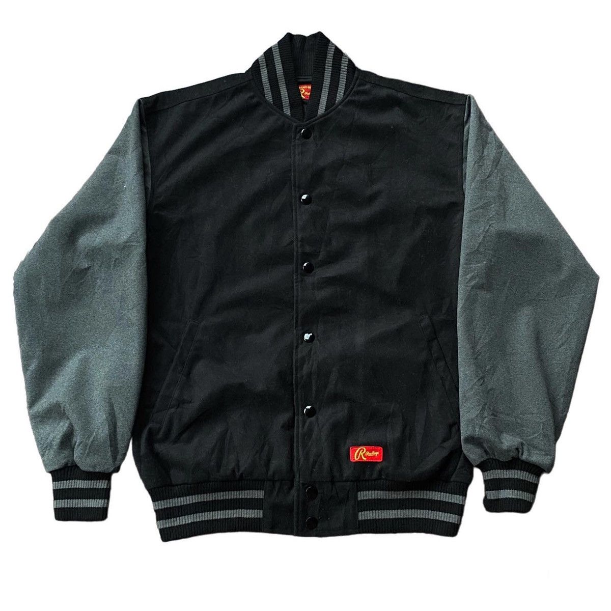 Asics × Vintage Vintage Rawlings Baseball Team By Asics Wool Varsity Jacket Size US L / EU 52-54 / 3 - 1 Thumbnail