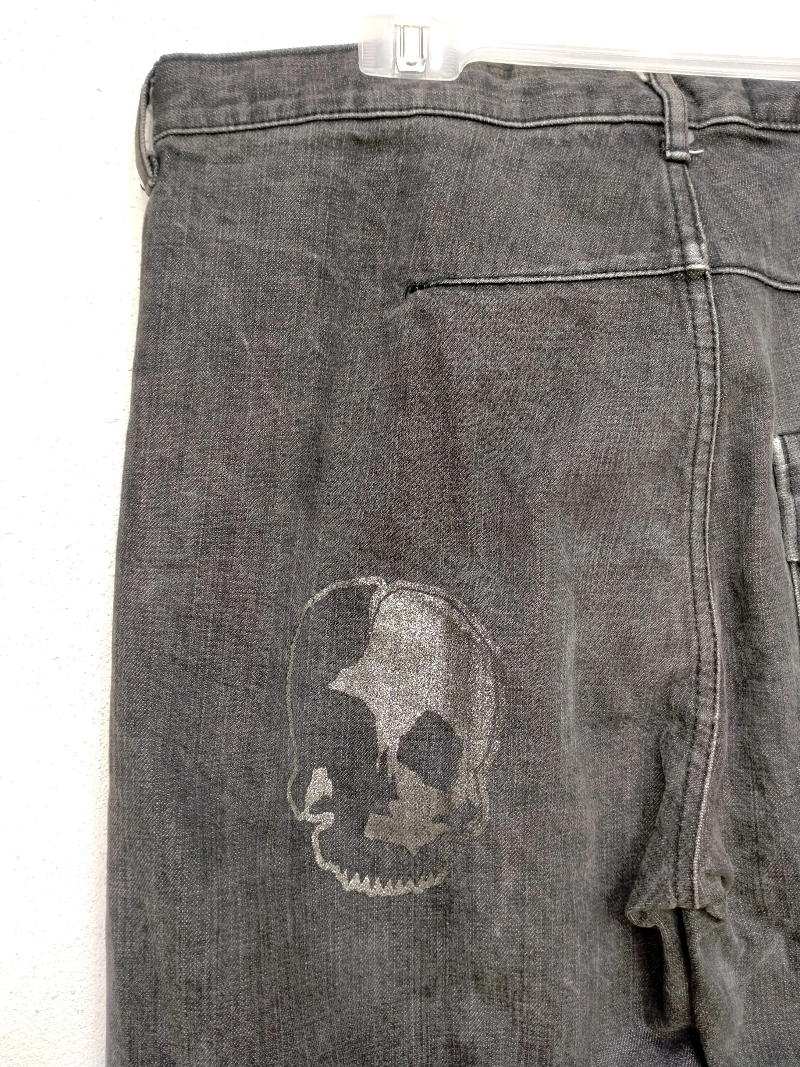 Japanese Brand × Pledge Distressed Pledge Skull printed denim pants Size US 34 / EU 50 - 5 Thumbnail