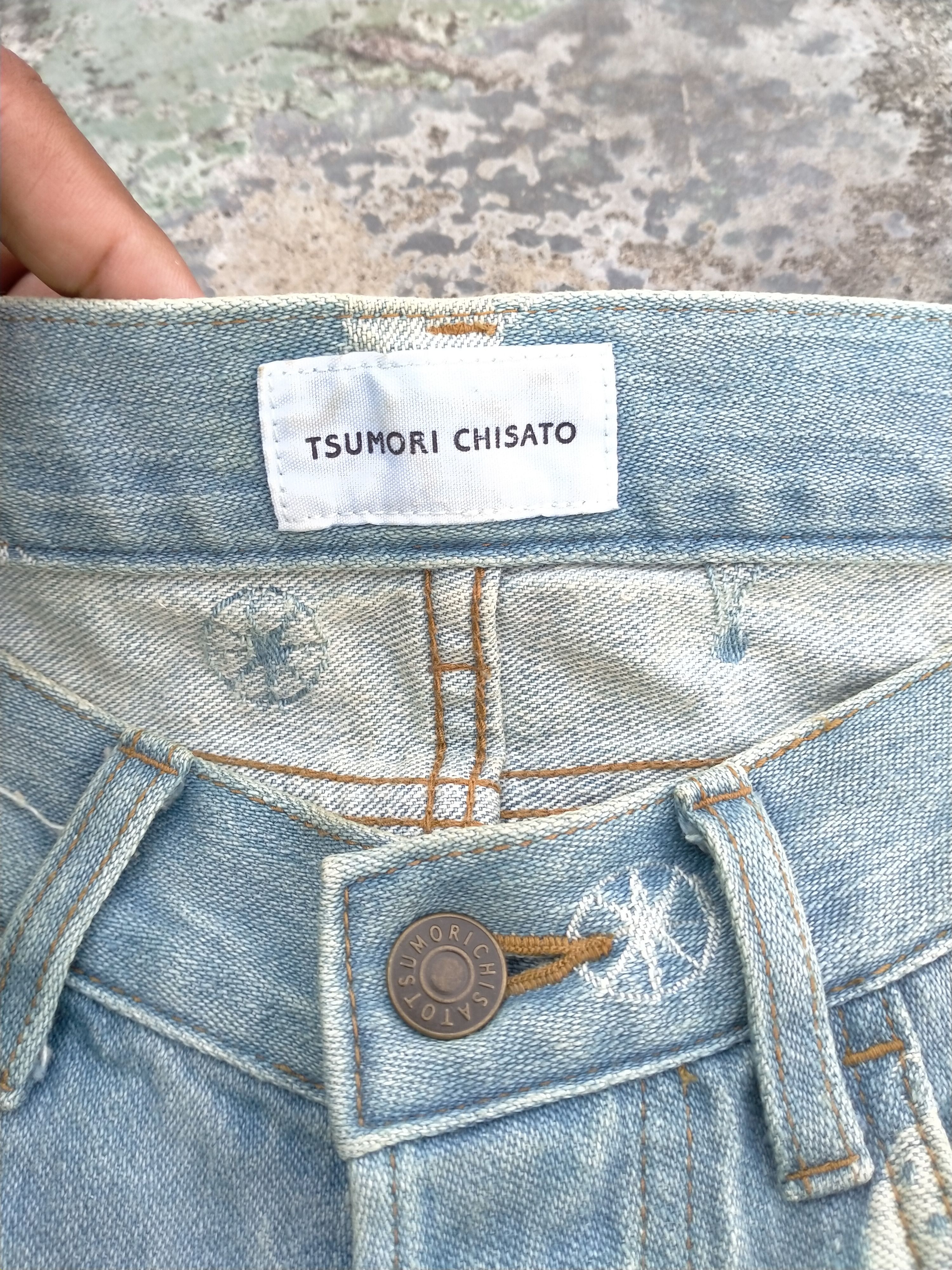 Issey Miyake × Japanese Brand × Tsumori Chisato Distressed Tsumori Chisato Full Embroidery Denim Size 28" / US 6 / IT 42 - 4 Thumbnail