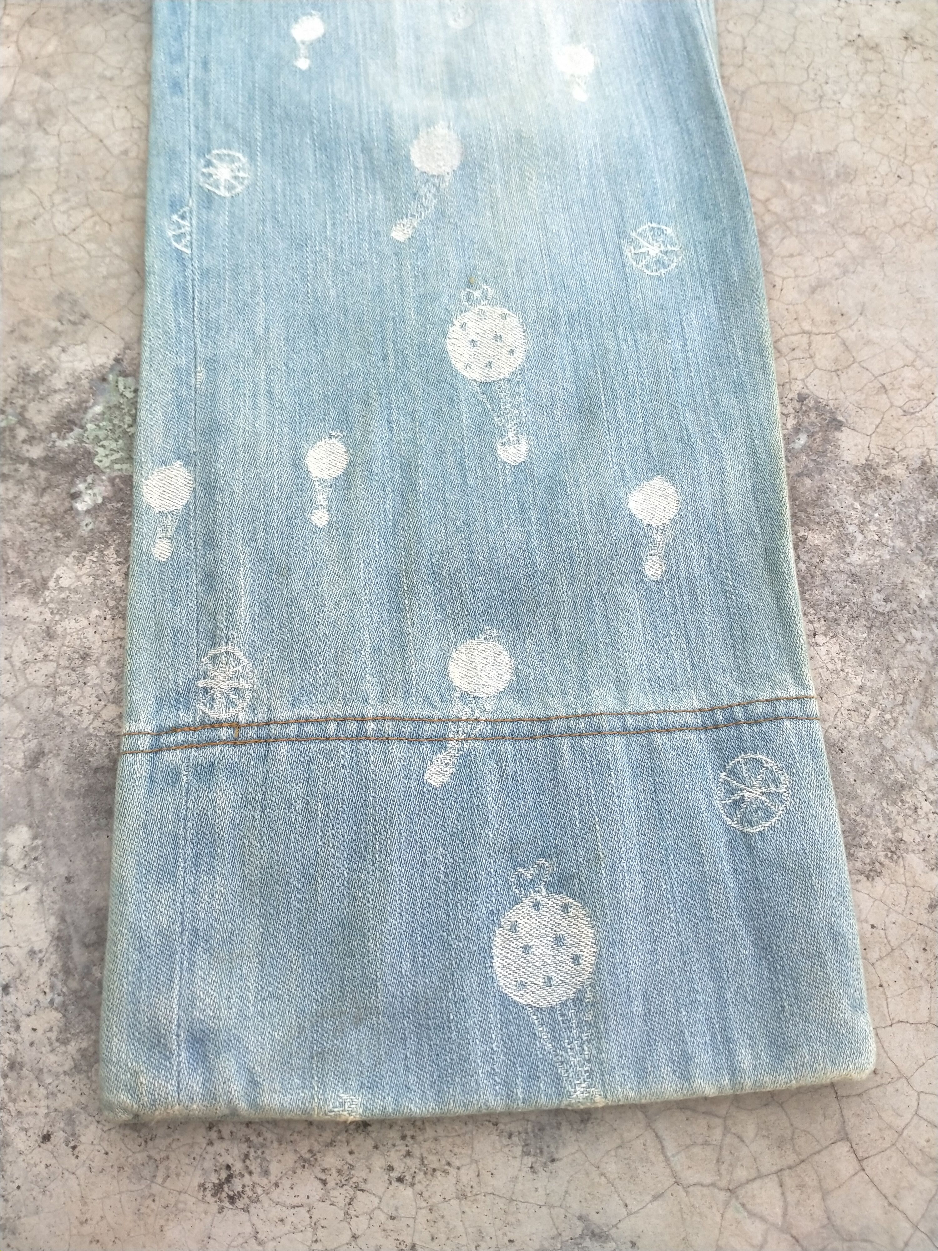 Issey Miyake × Japanese Brand × Tsumori Chisato Distressed Tsumori Chisato Full Embroidery Denim Size 28" / US 6 / IT 42 - 5 Thumbnail