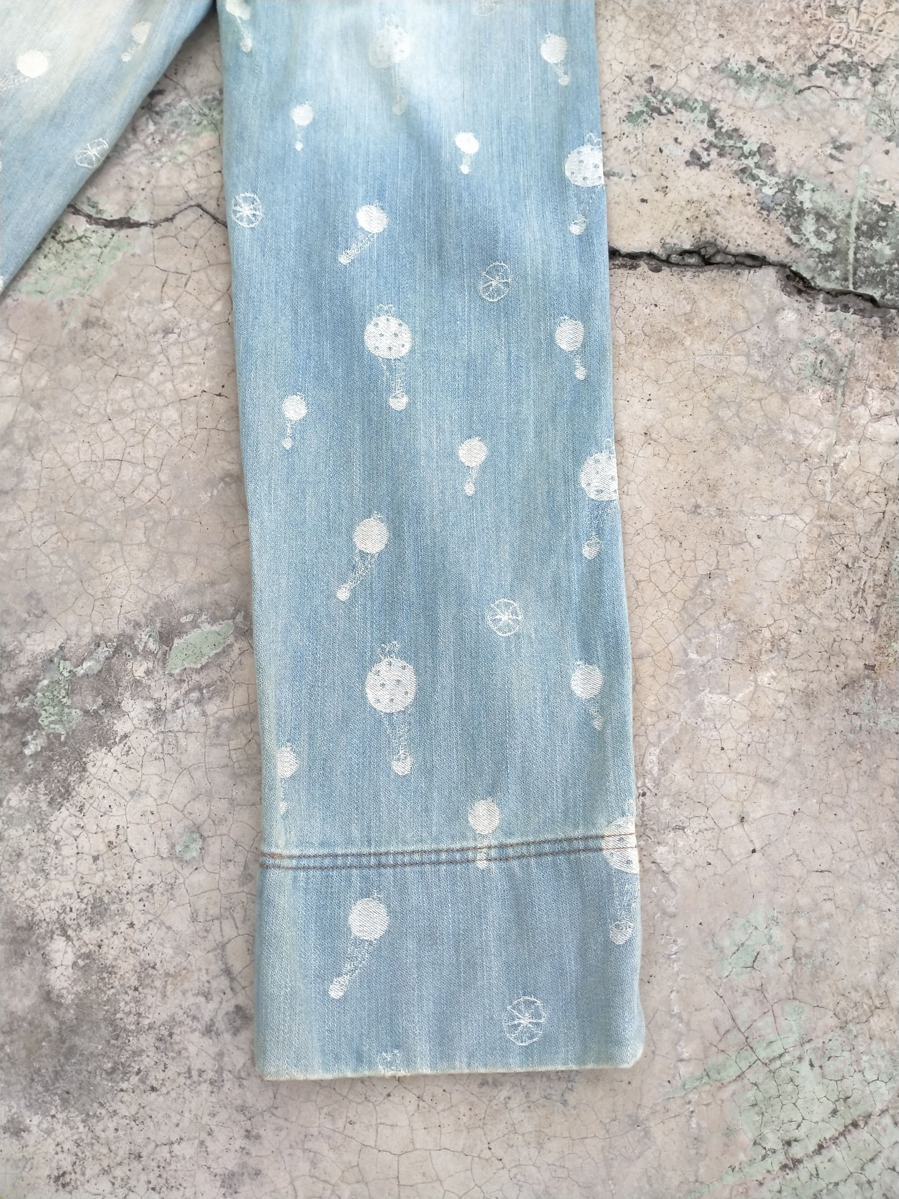 Issey Miyake × Japanese Brand × Tsumori Chisato Distressed Tsumori Chisato Full Embroidery Denim Size 28" / US 6 / IT 42 - 11 Thumbnail