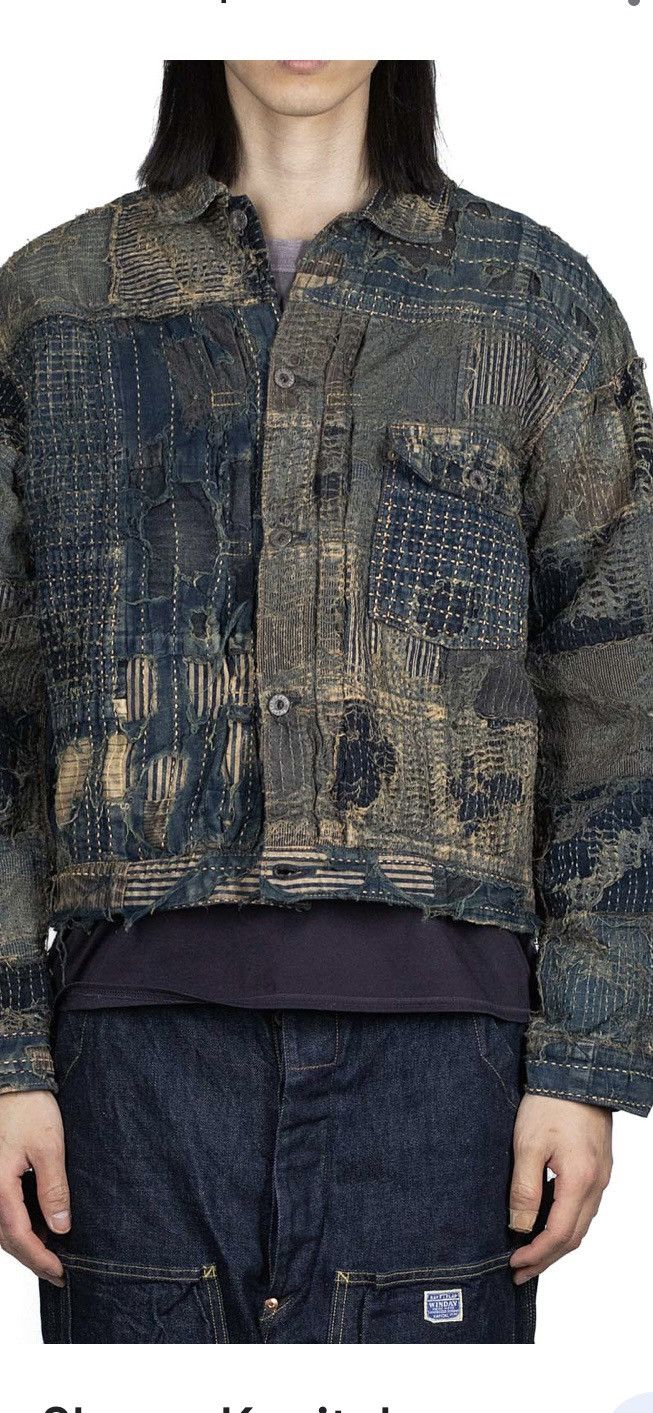 Kapital × Kapital Kountry Kapital Boro denim jacket indigo