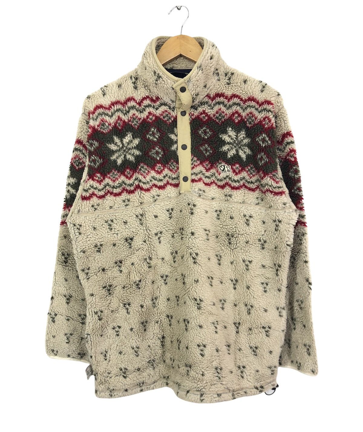 image of Native Athletic Bull Eastboy Men Snapbutton Deep Pile Fleece Jacket (Size Medium)
