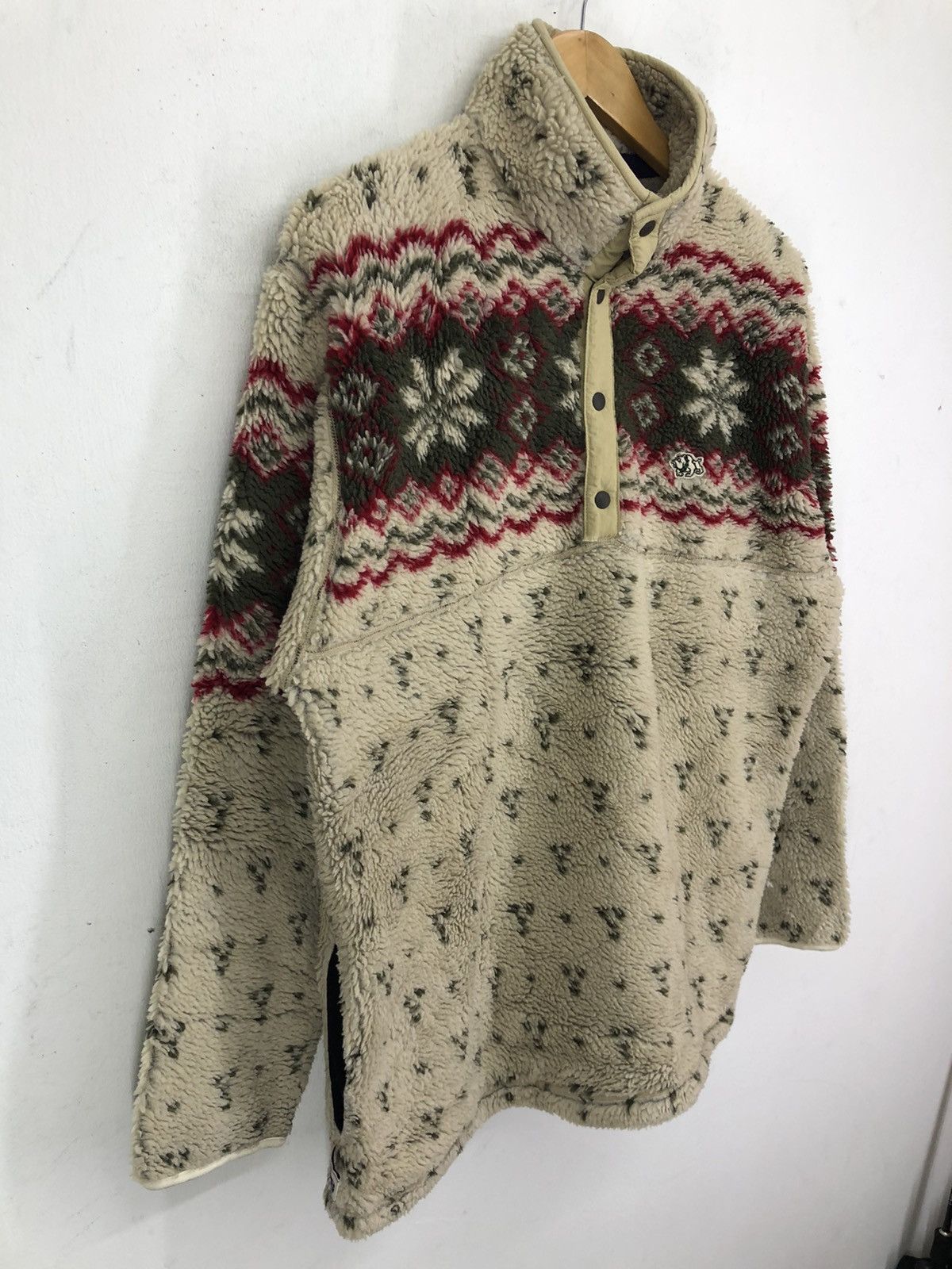 Japanese Brand × Native Athletic Bull Eastboy Men SnapButton Deep Pile Fleece Jacket Size US M / EU 48-50 / 2 - 3 Thumbnail