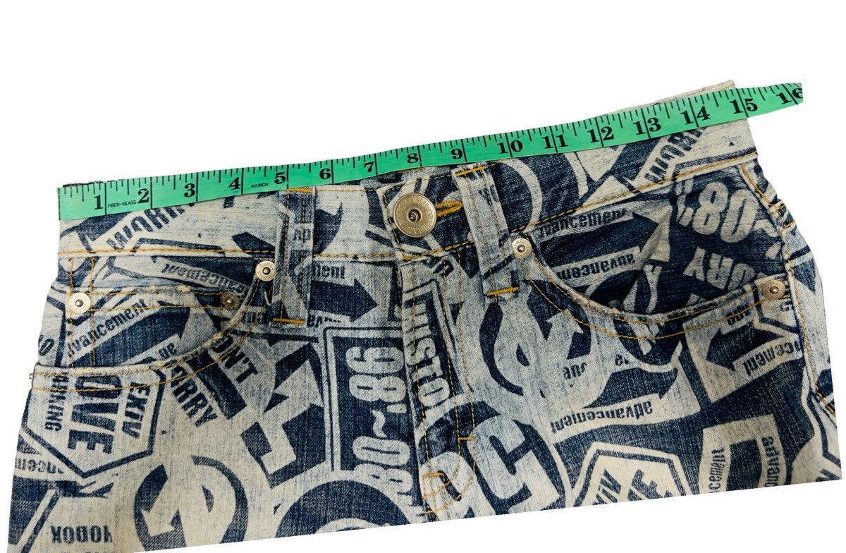 Hysteric Glamour × Japanese Brand × Vintage 🔥Last Drop🔥Vintage Co & Lu Denim Printed Smiley Jeans Size US 30 / EU 46 - 13 Thumbnail