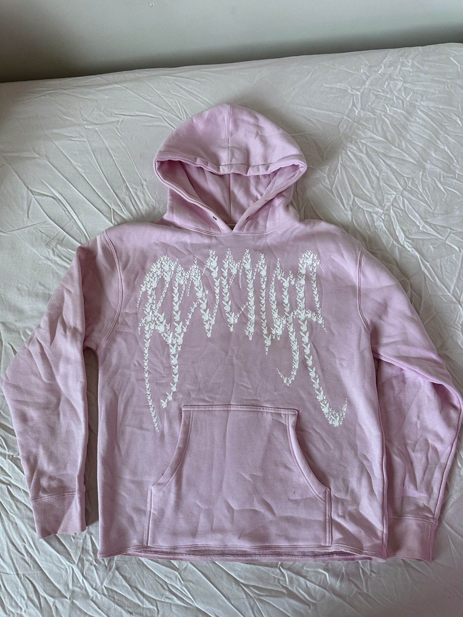 Pink multi bunny logo hoodie sale