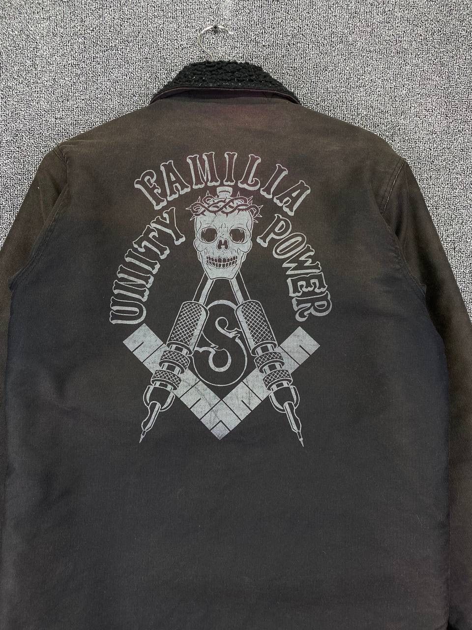 SOFTMACHINE × Vintage Vintage Familia Unity Power Skulls By SoftMachine Fur Jacket Size US M / EU 48-50 / 2 - 3 Thumbnail