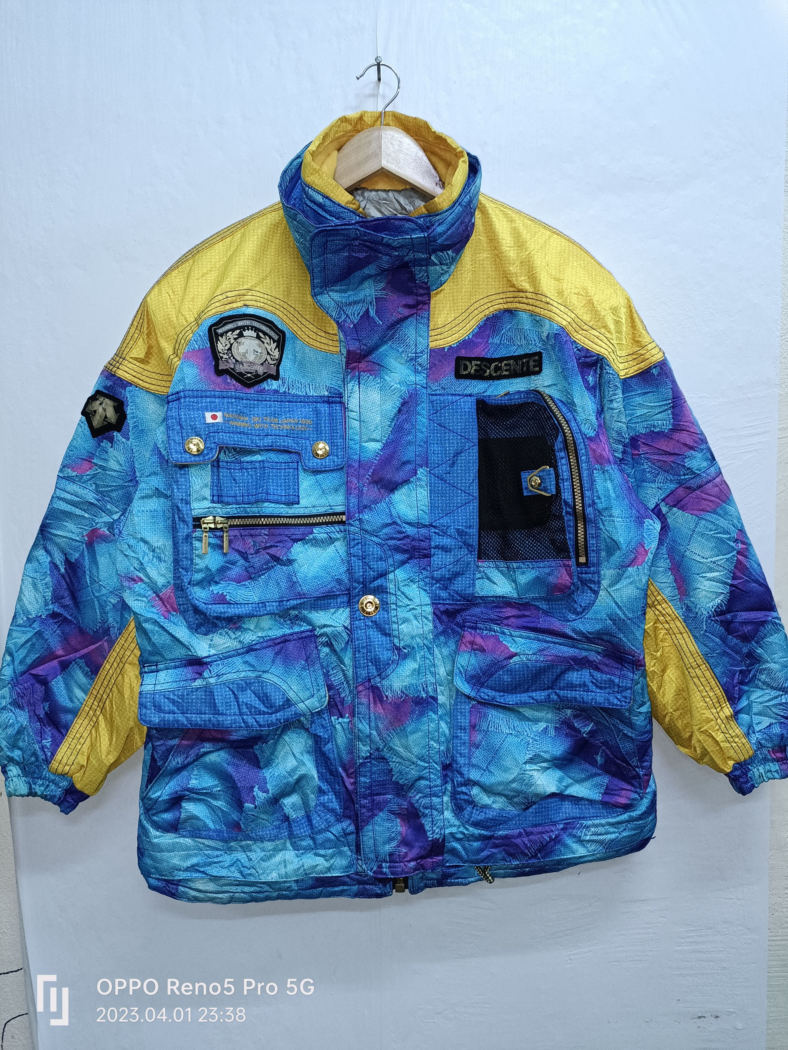 Vintage 90s Ski Descente Multi Pocket Rare Item