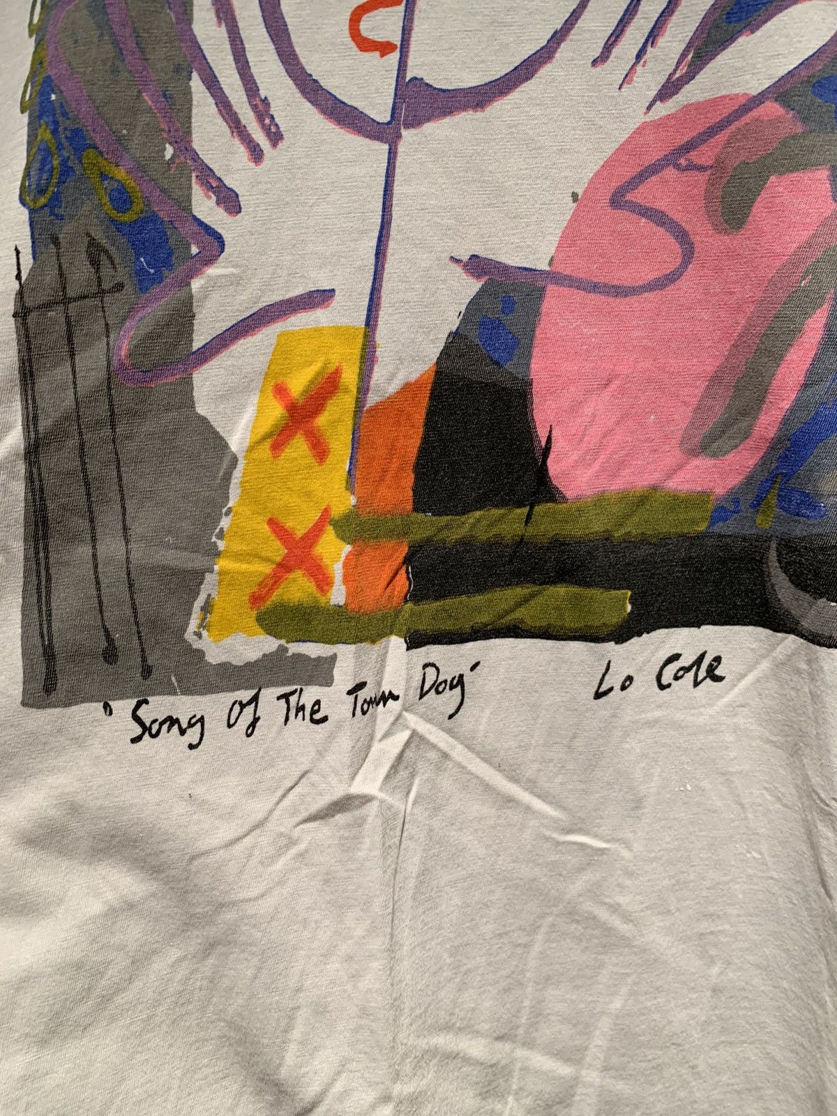 Vintage RARE* Vintage 80s Cream Tea London Art Single Stitch T-Shirt Size US L / EU 52-54 / 3 - 5 Thumbnail