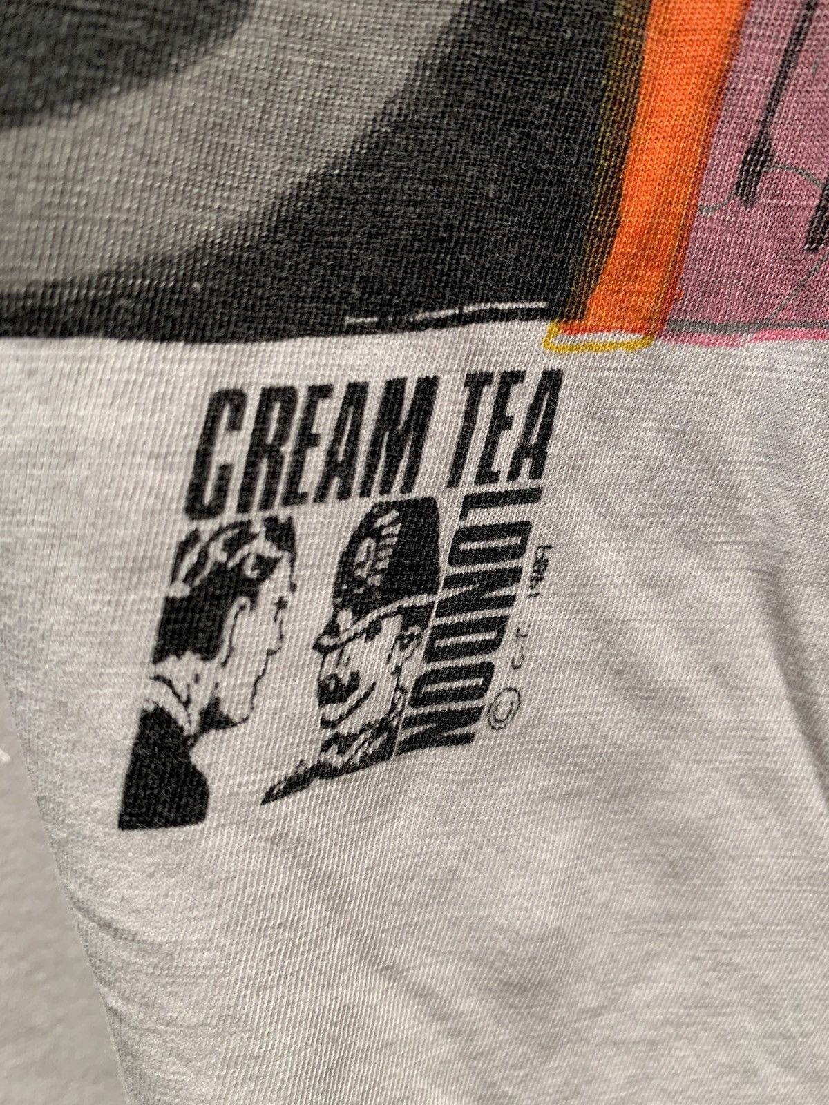 Vintage RARE* Vintage 80s Cream Tea London Art Single Stitch T-Shirt Size US L / EU 52-54 / 3 - 6 Thumbnail