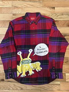 Supreme Daniel Johnston Plaid Shirt | Grailed