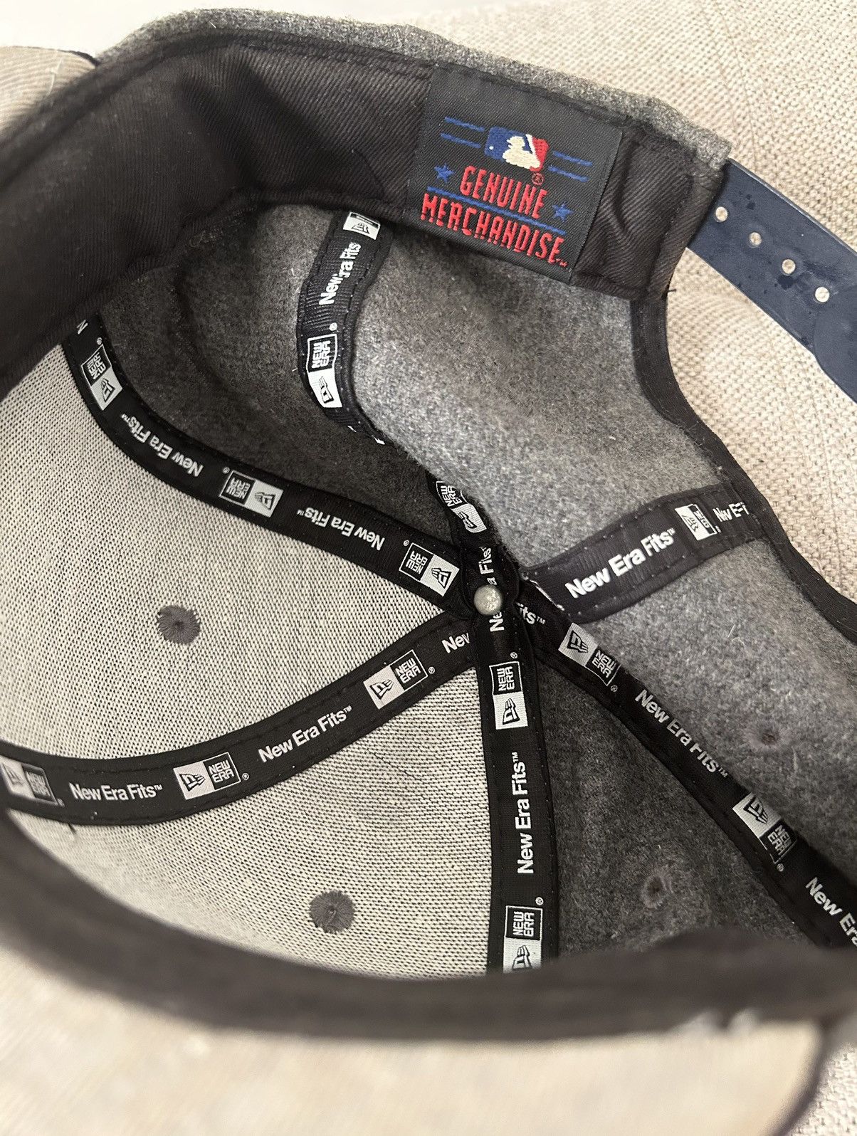 MLB × New Era New Era MLB Detroit Tigers Grey Snap Back Hat Cap 100% Wool Size ONE SIZE - 7 Thumbnail