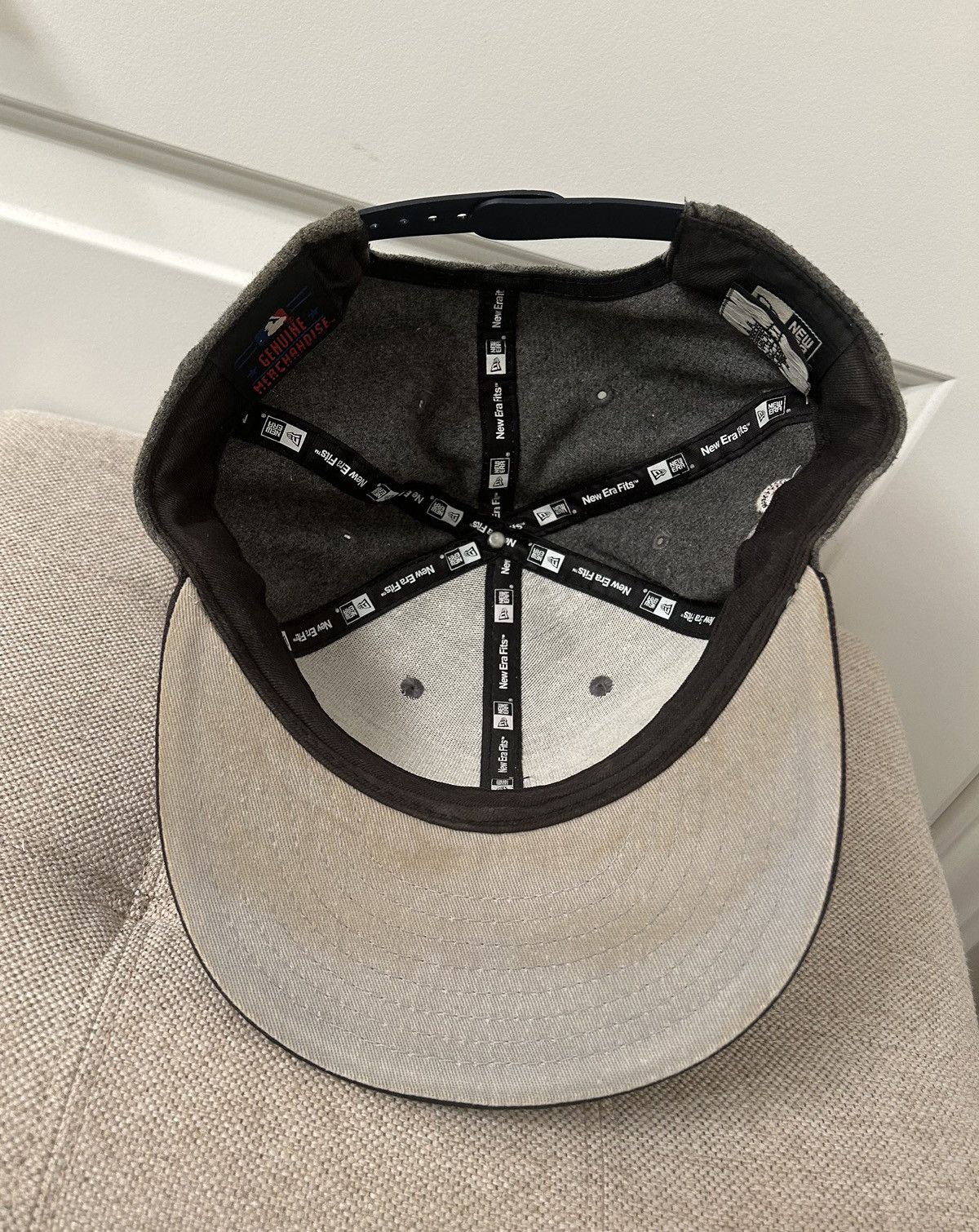 MLB × New Era New Era MLB Detroit Tigers Grey Snap Back Hat Cap 100% Wool Size ONE SIZE - 5 Thumbnail