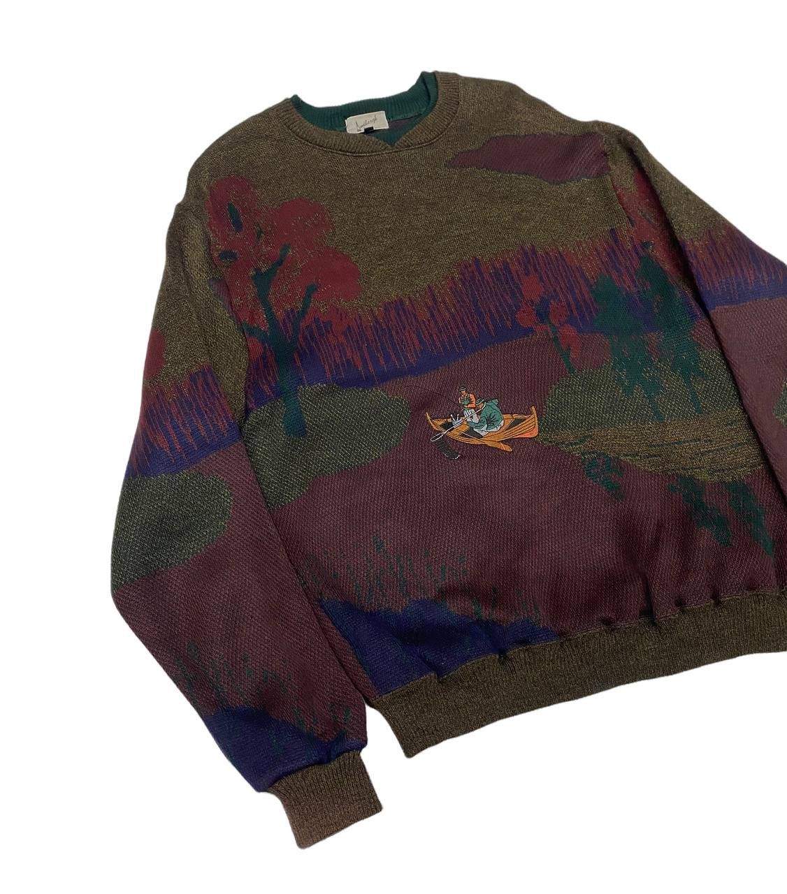 Japanese Brand VINTAGE LINDBERGH EMBROIDERY OVERPRINT SWEATSHIRT JAPAN Size US M / EU 48-50 / 2 - 4 Thumbnail
