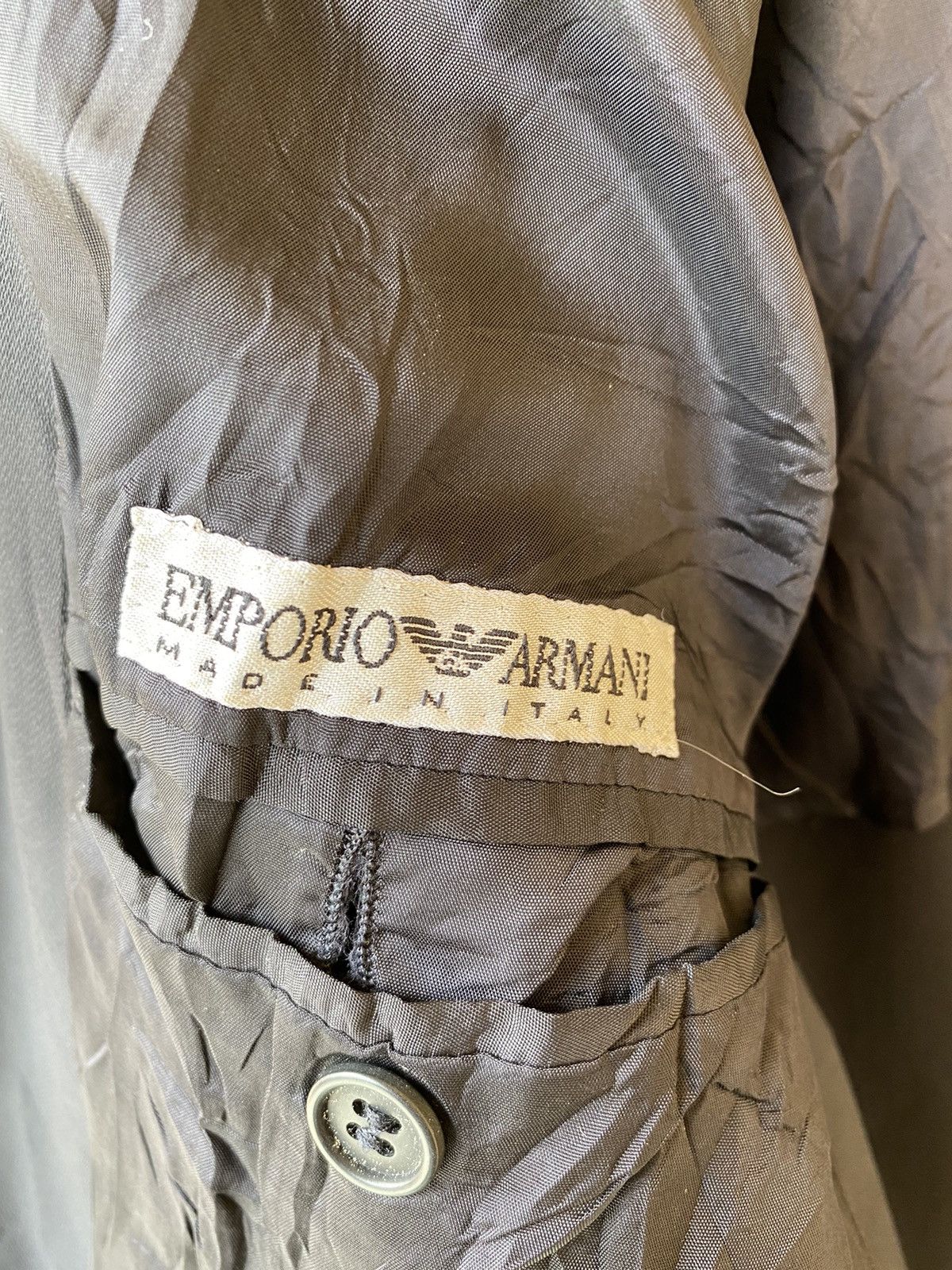 Emporio Armani 🔥Archive Emporio Armani Gabardine Blazer Jacket Size US S / EU 44-46 / 1 - 5 Thumbnail