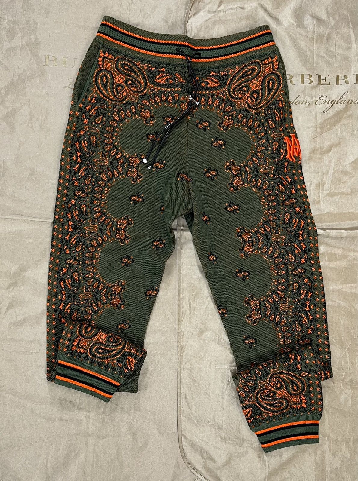 Amiri Amiri BANDANA B-BALL SWEATPANTS size L $1400 Size US 34 / EU 50 - 1 Thumbnail