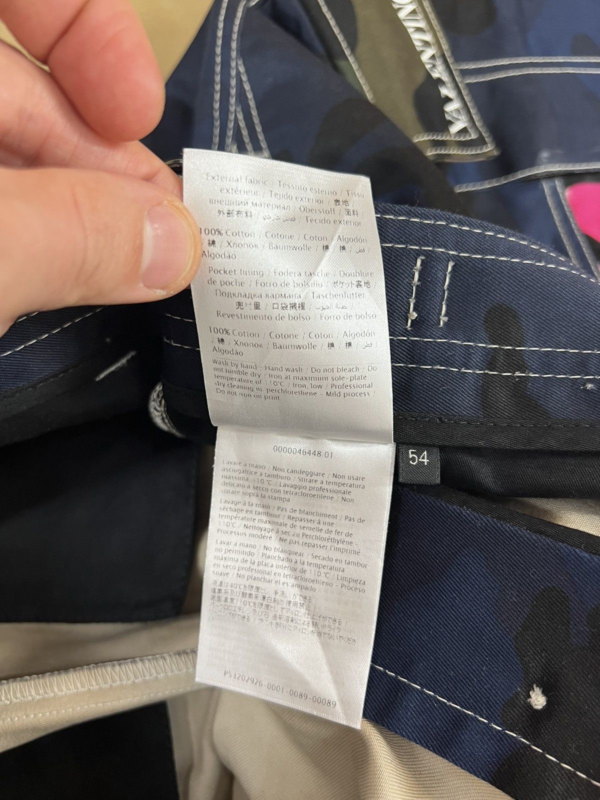 Valentino VALENTINO Multicolor Camou Shuffle Cargo Pants size 54 $1600 Size US 38 / EU 54 - 5 Thumbnail