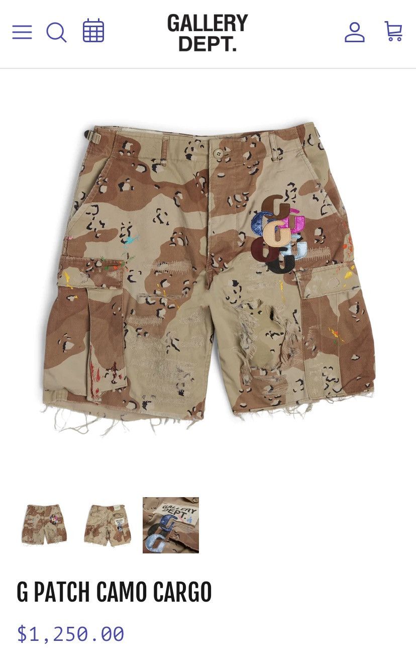 Gallery dept. Camo deals shorts