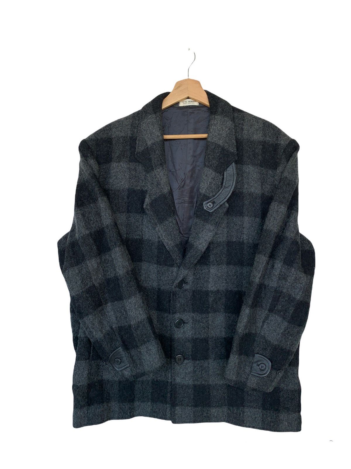 Issey Miyake Japanese Brand Tete Homme Wool Jacket Size US S / EU 44-46 / 1 - 3 Thumbnail